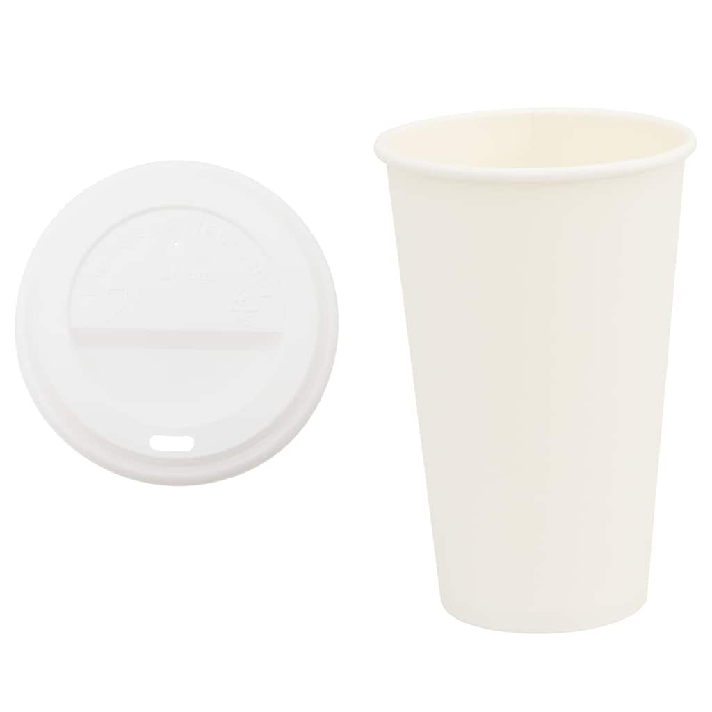 papirnate šalice za kavu s poklopcima 1000 kom 16 oz 400 ml