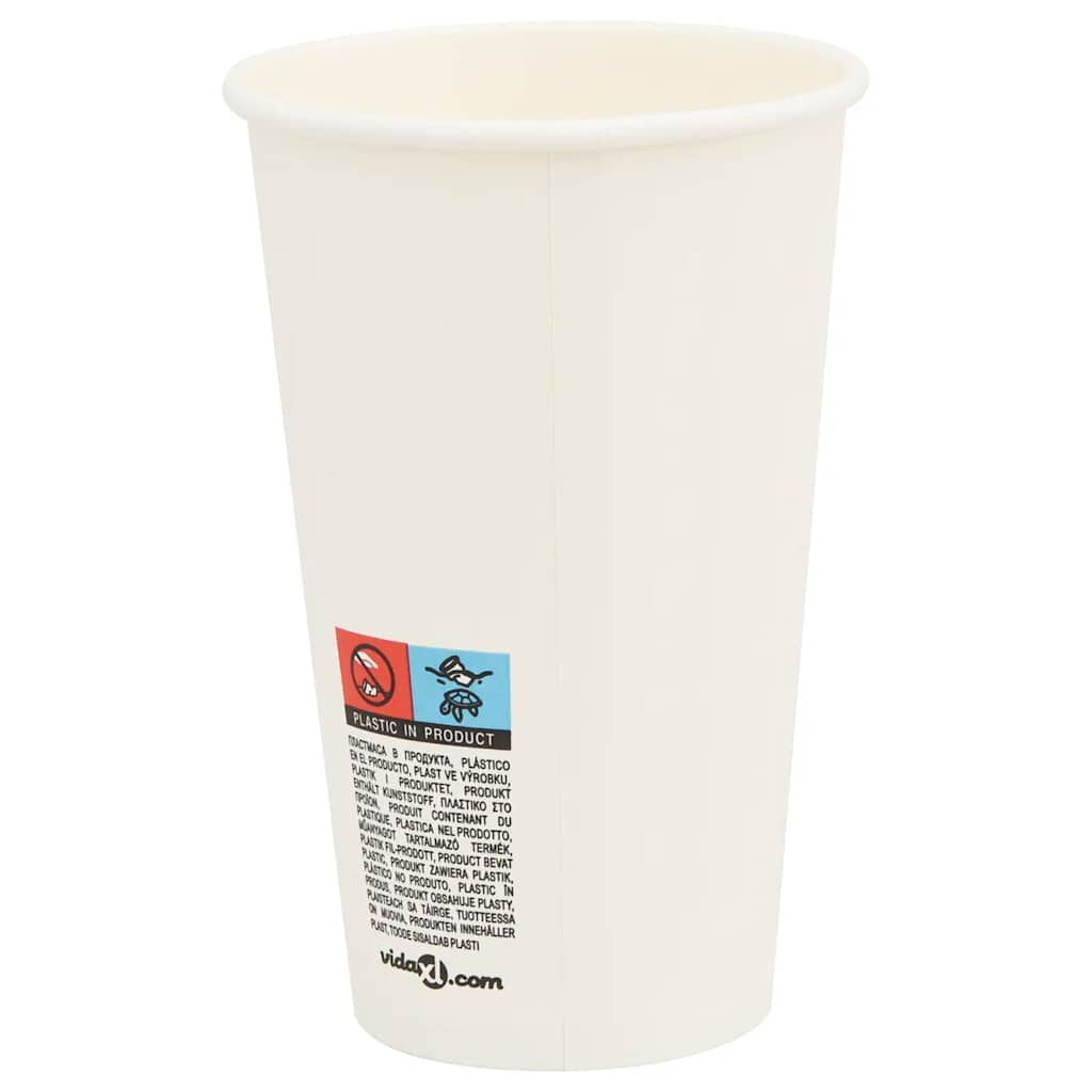 papirnate šalice za kavu s poklopcima 1000 kom 16 oz 400 ml