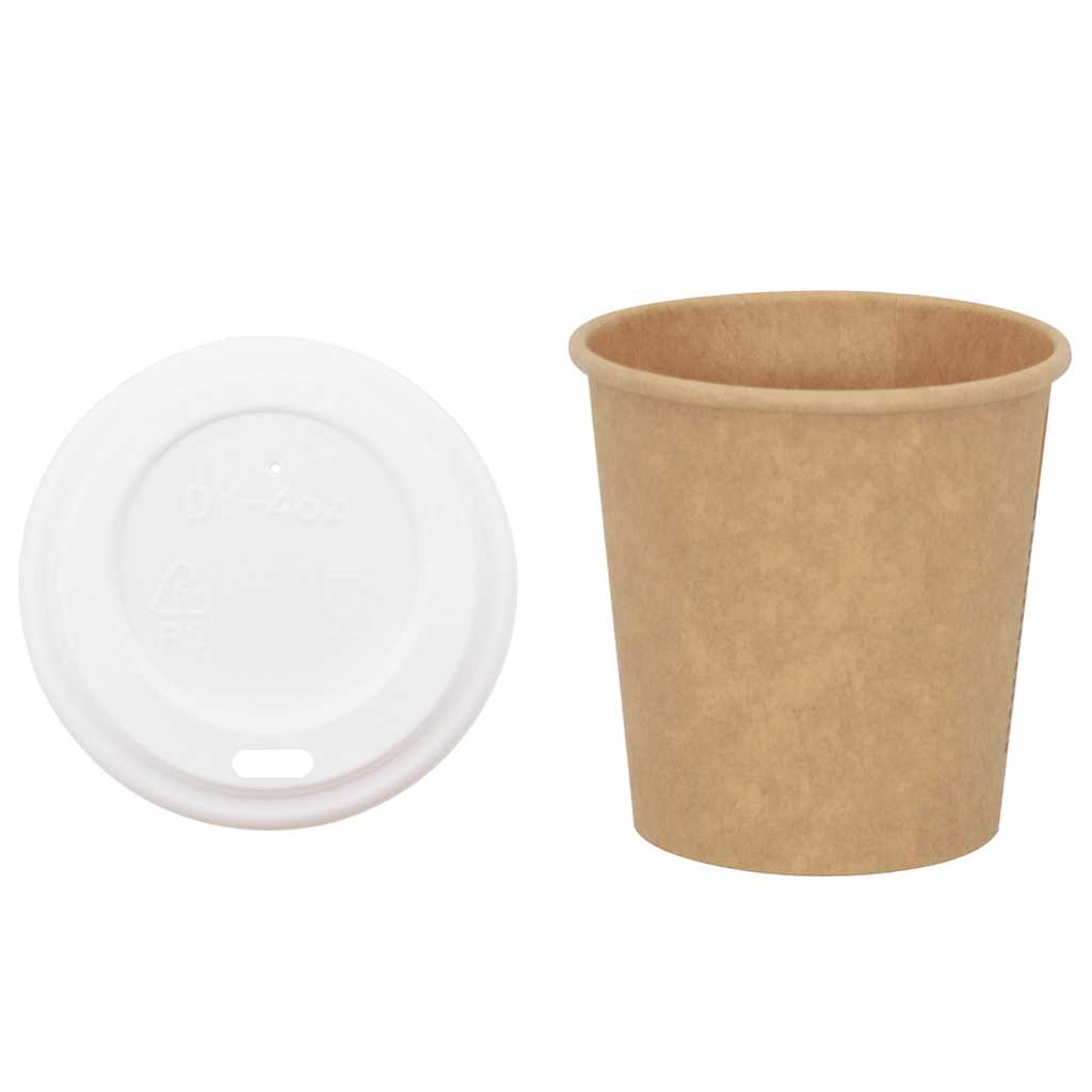 papirnate šalice za kavu s poklopcem 1000 kom 4 oz 100 ml