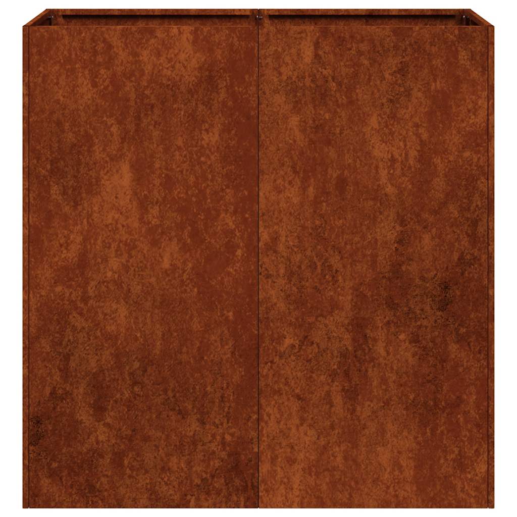 Sadilica boja hrđe 80x40x80 cm od pohabanog čelika