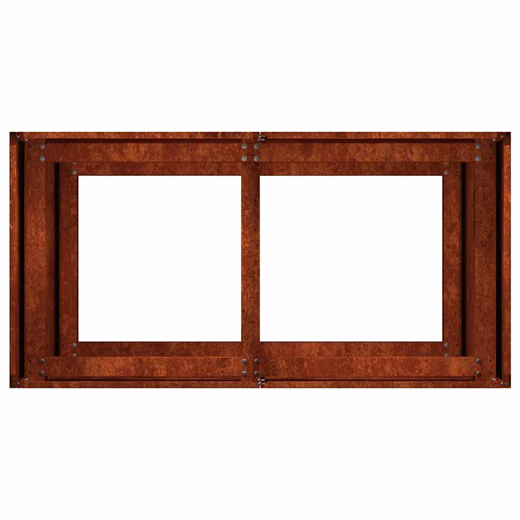 Sadilica boja hrđe 80x40x80 cm od pohabanog čelika