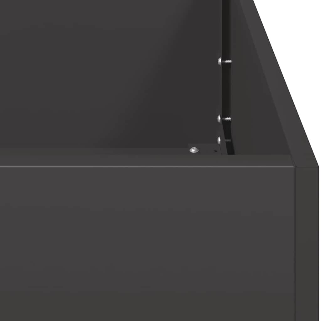 Sadilica crna 120x40x80 cm od hladno valjanog čelika