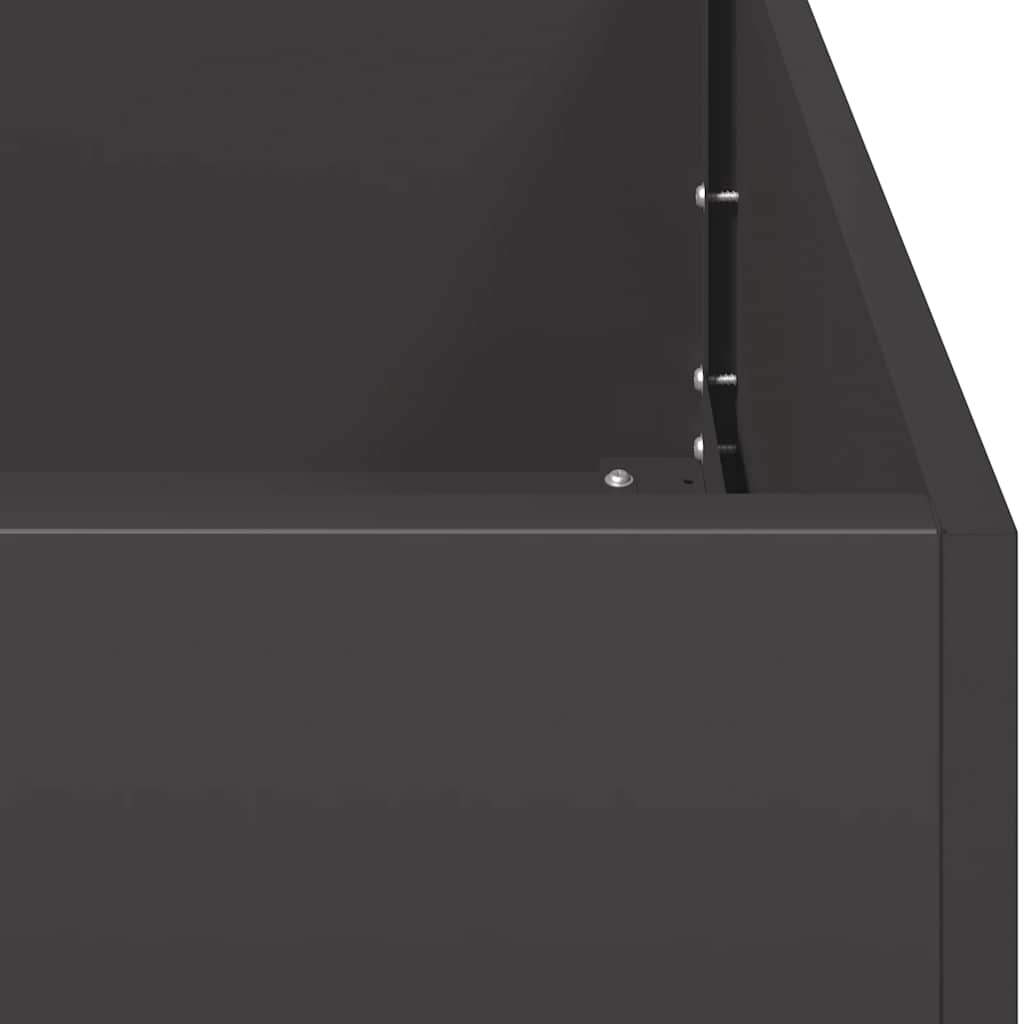 Sadilica crna 200x40x80 cm od hladno valjanog čelika