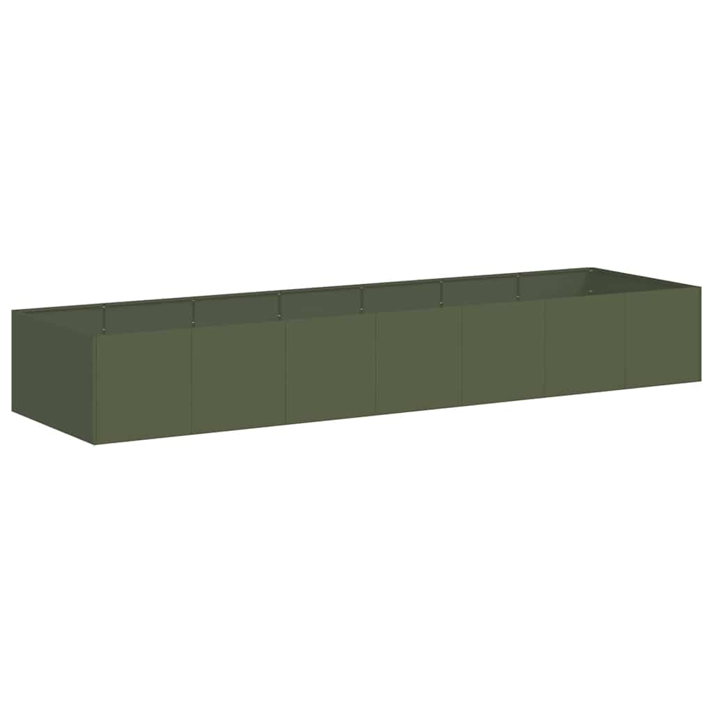 Sadilica maslinastozelena 280x80x40 cm od čelika
