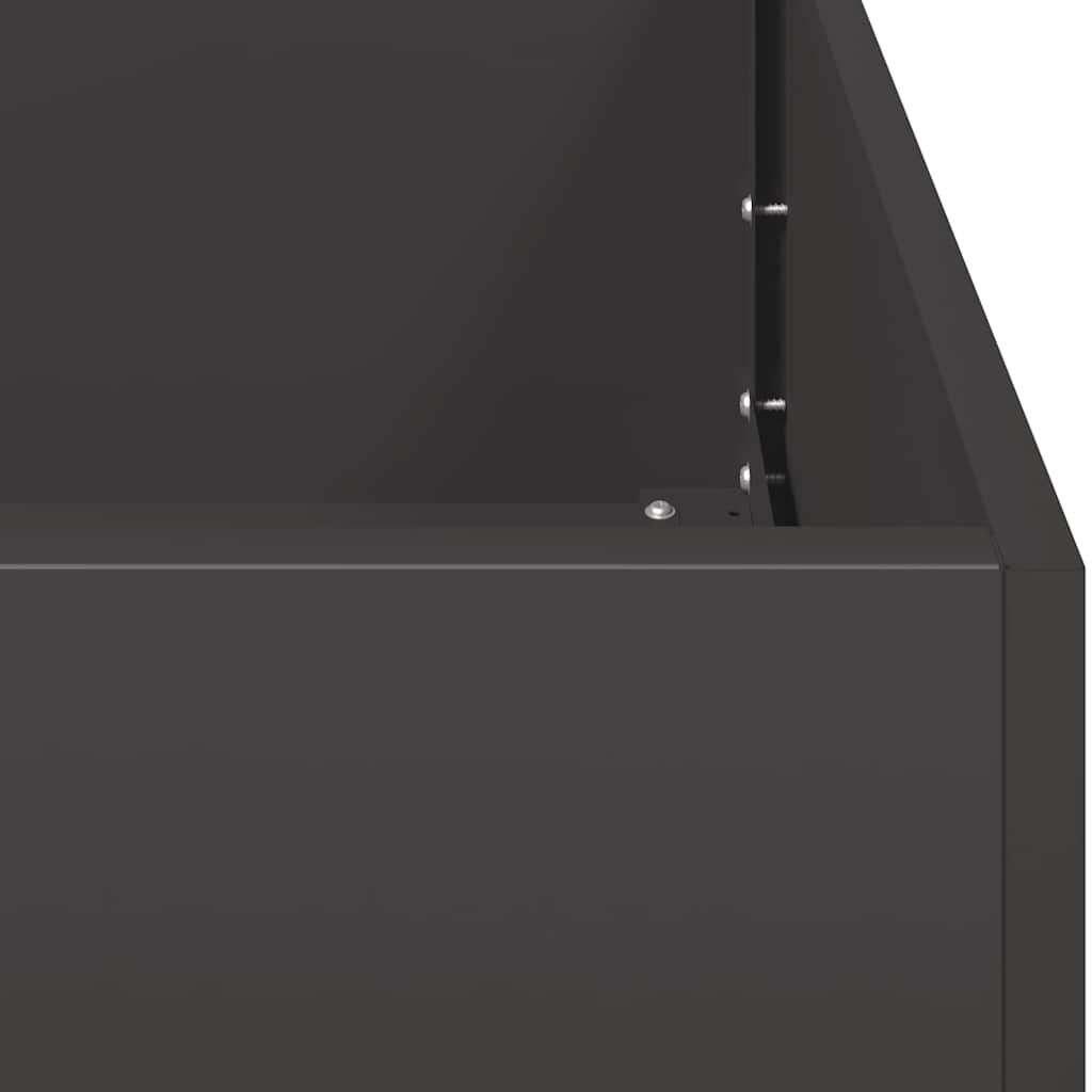 Sadilica crna 80x80x80 cm od čelika