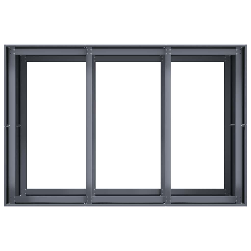 Sadilica antracit 120x80x80 cm od čelika
