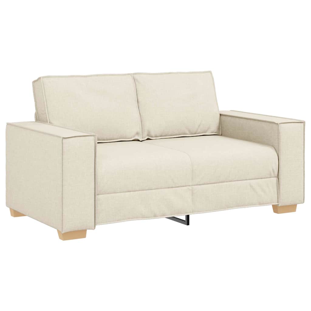 Set sofe 3 pcs Bež 220 x 80 x 84 cm Platnasta tkanina