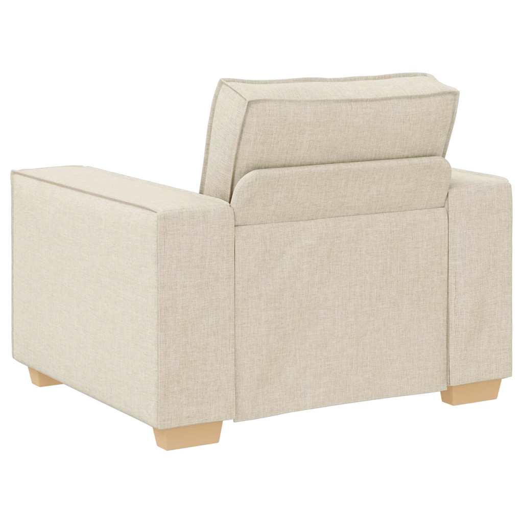 Set sofe 3 pcs Bež 220 x 80 x 84 cm Platnasta tkanina