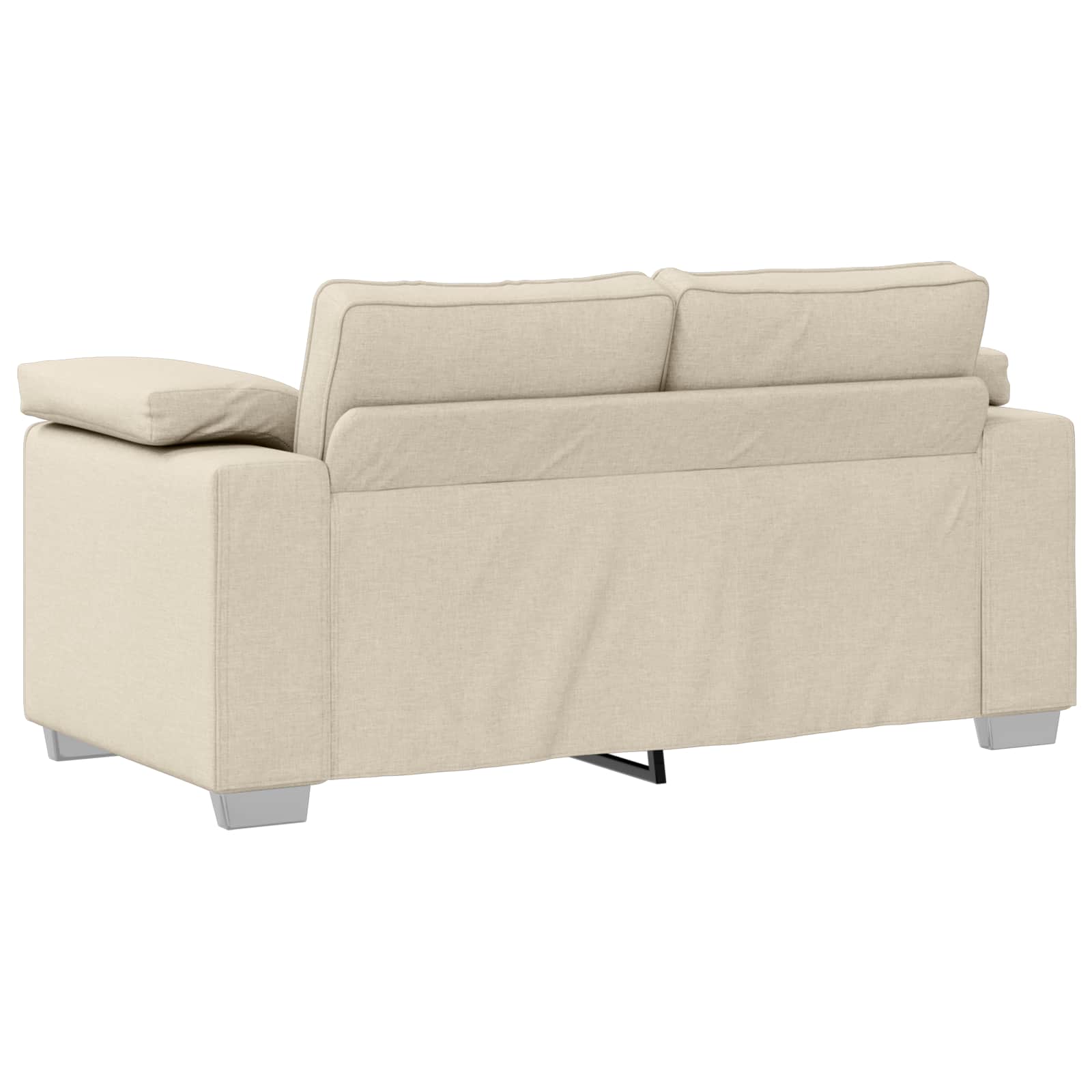 Sofa 3 pcs Bež 219 x 80 x 82 cm Platnasta tkanina