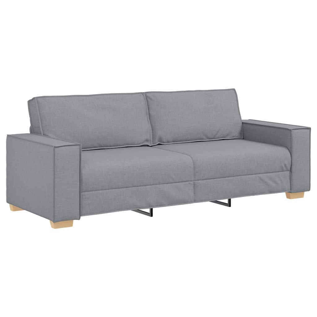 Sofa 3 pcs Svijetlo siva 220 x 80 x 84 cm Platnasta tkanina