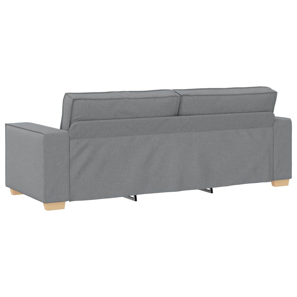 Sofa 3 pcs Svijetlo siva 220 x 80 x 84 cm Platnasta tkanina