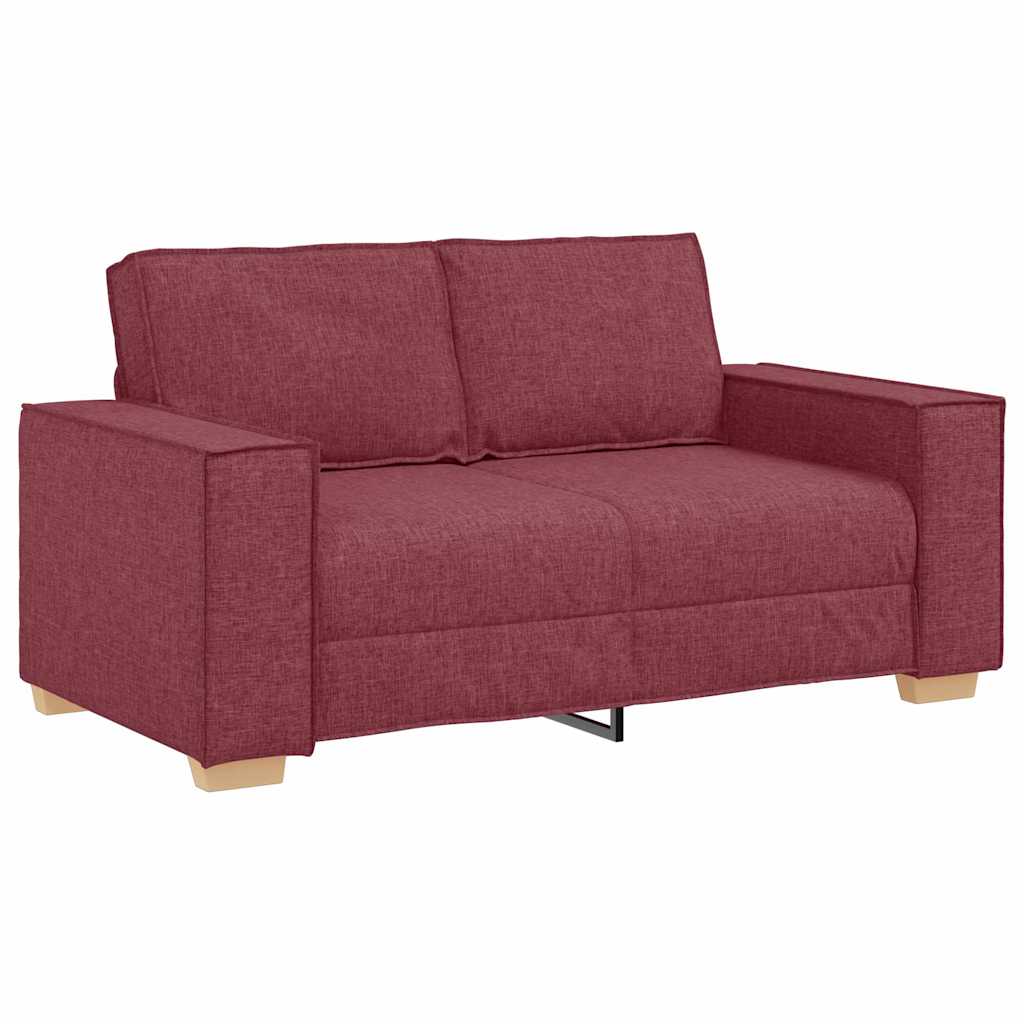 Sofa 3 pcs Vinska crvena 220 x 80 x 84 cm Platnasta tkanina