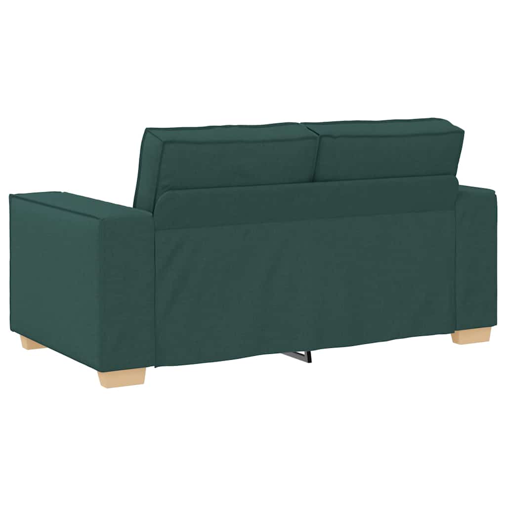 Sofa 3 pcs Tamnozelena 220 x 80 x 84 cm Platnasta tkanina