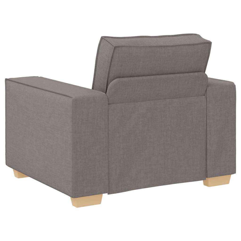 Sofa 3 pcs Sivo-smeđa 220 x 80 x 84 cm Platnasta tkanina