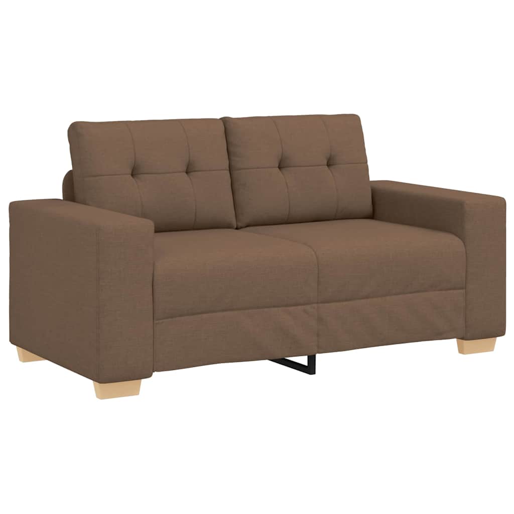Sofa 3 pcs Smeđa 221 x 80 x 80 cm Platnasta tkanina