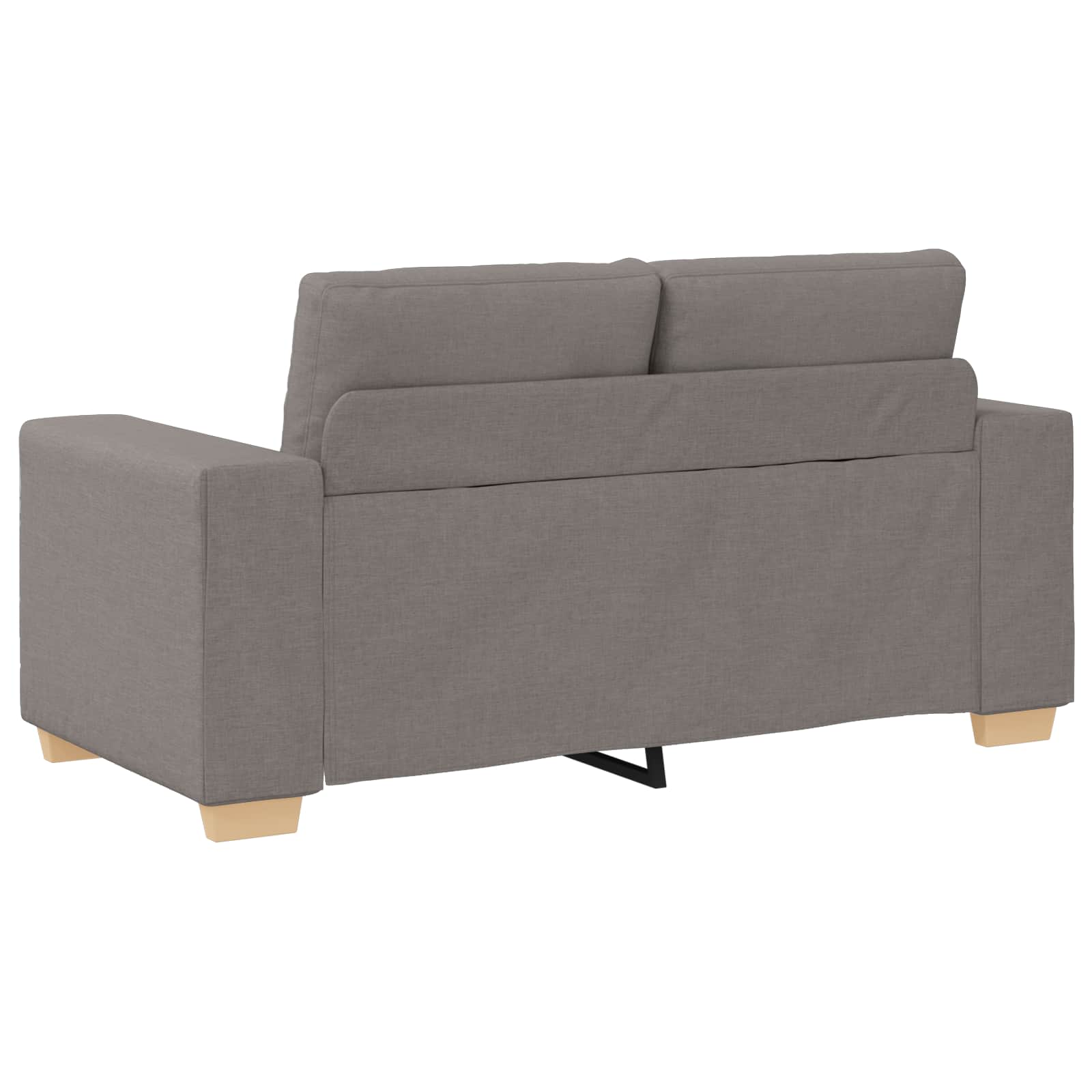 Sofa 3 pcs Sivo-smeđa 221 x 80 x 80 cm Platnasta tkanina