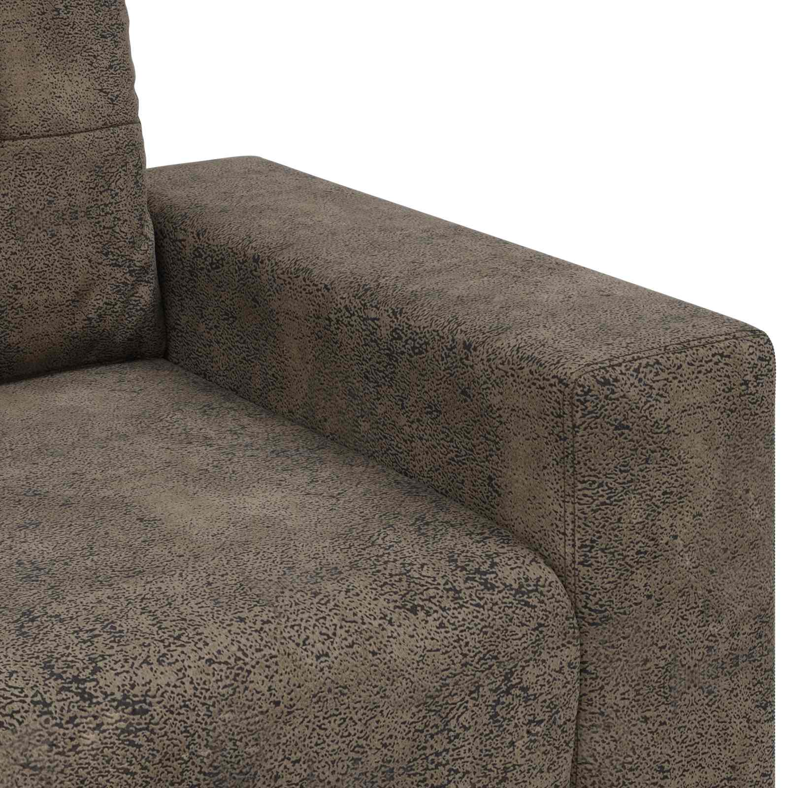 Sofa 3 pcs Tamno siva 221 x 80 x 80 cm Platnasta tkanina