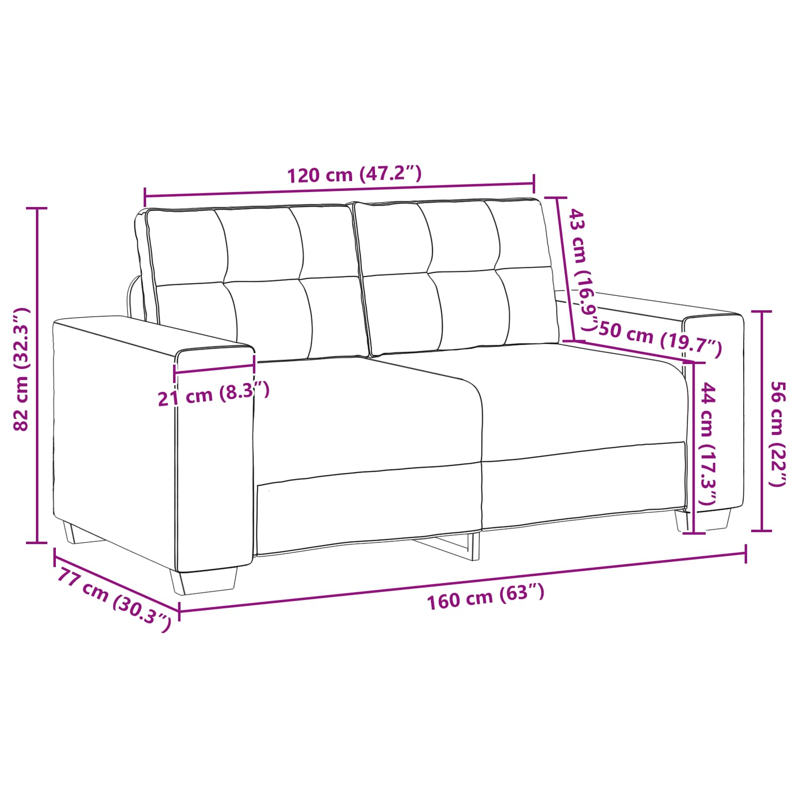 Set sofe 3 pcs Tamnozelena 221 x 80 x 80 cm Baršun