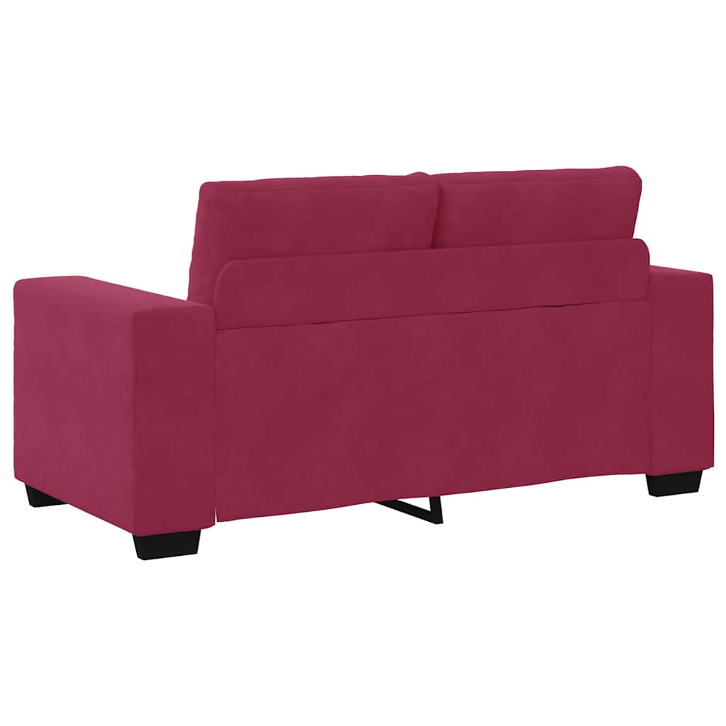 Set sofe 3 pcs Vjetrovita Crvena 221 x 80 x 80 cm Baršun