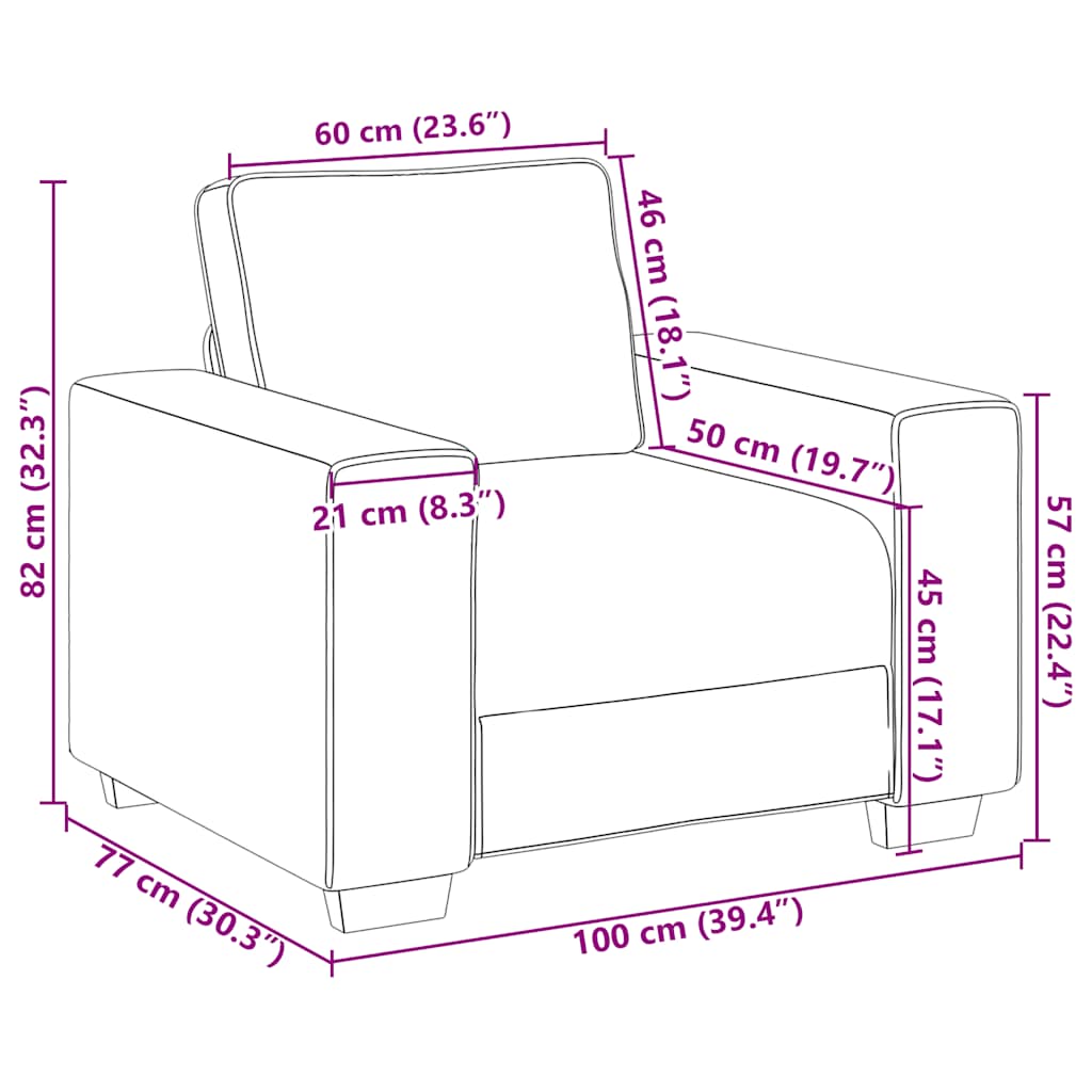 3-dijelni set sofa s jastucima, smeđa tkanina