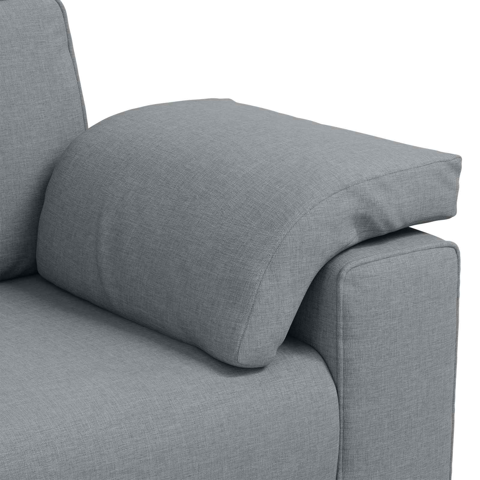 Sofa 3 pcs Svijetlo siva 219 x 80 x 82 cm Platnasta tkanina
