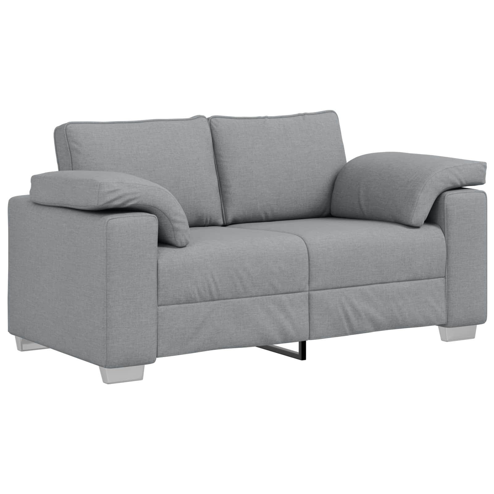 Sofa 3 pcs Svijetlo siva 219 x 80 x 82 cm Platnasta tkanina