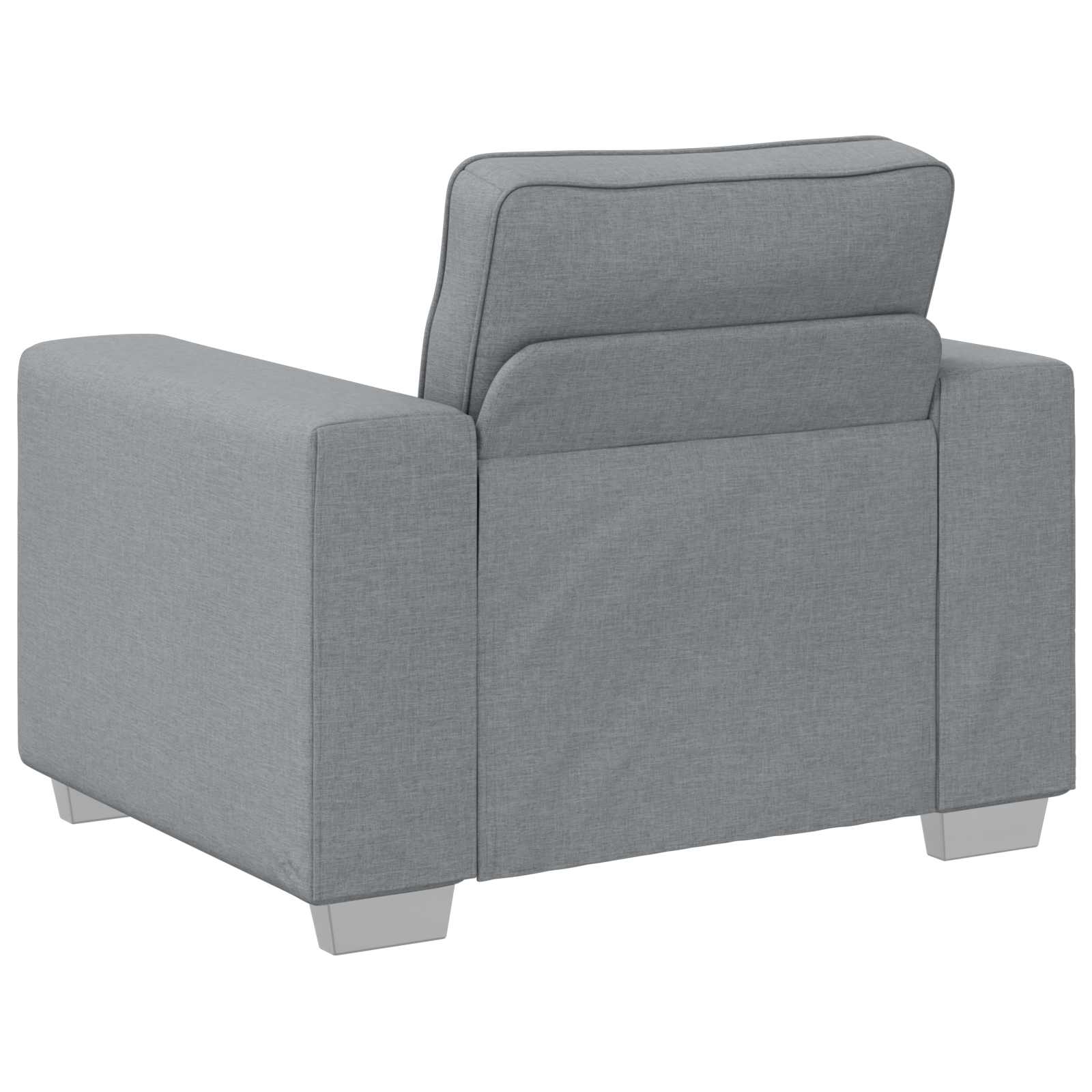 Sofa 3 pcs Svijetlo siva 219 x 80 x 82 cm Platnasta tkanina