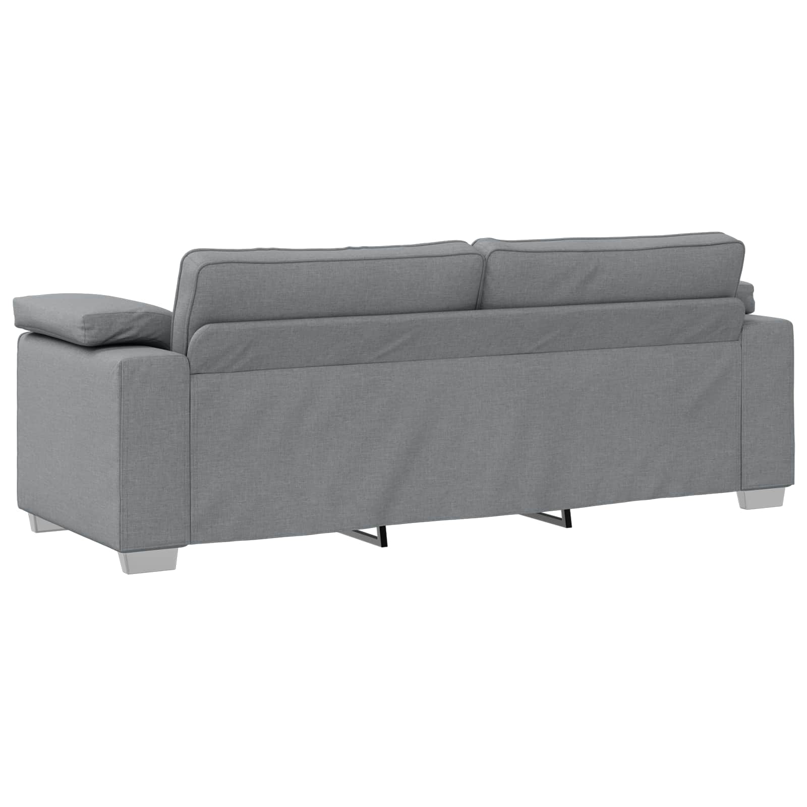 Sofa 3 pcs Svijetlo siva 219 x 80 x 82 cm Platnasta tkanina