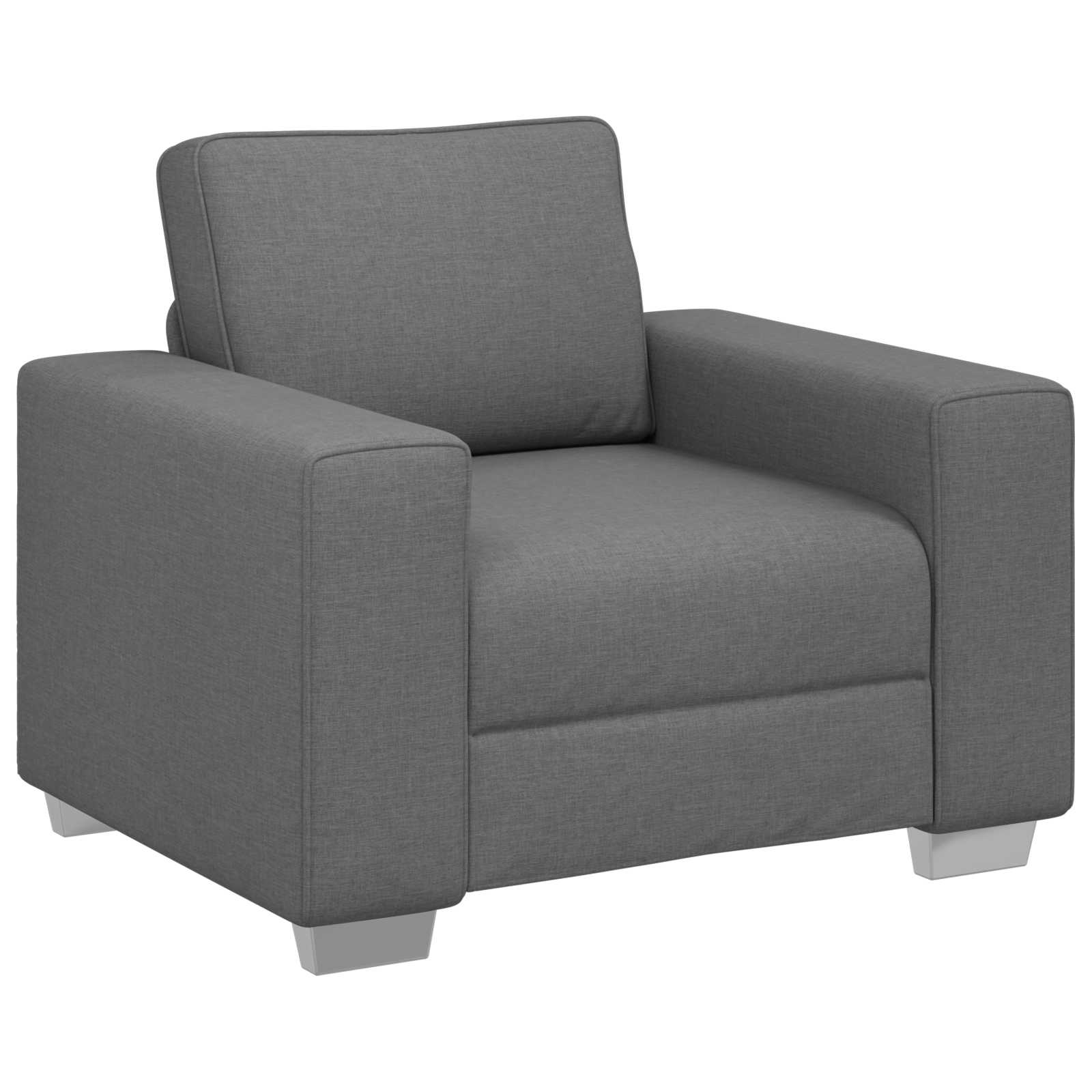 Sofa 3 pcs Tamno siva 219 x 80 x 82 cm Platnasta tkanina