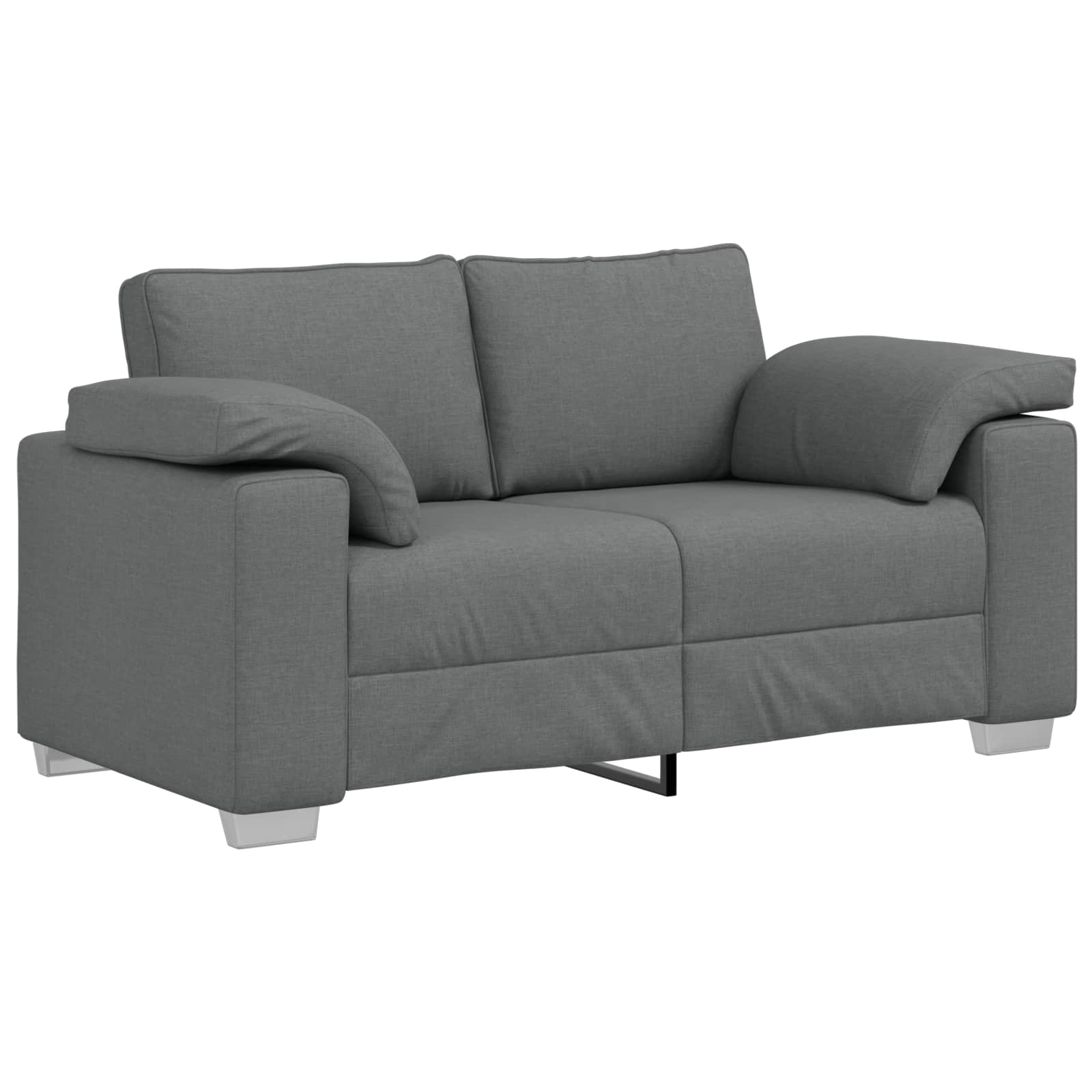 Sofa 3 pcs Tamno siva 219 x 80 x 82 cm Platnasta tkanina