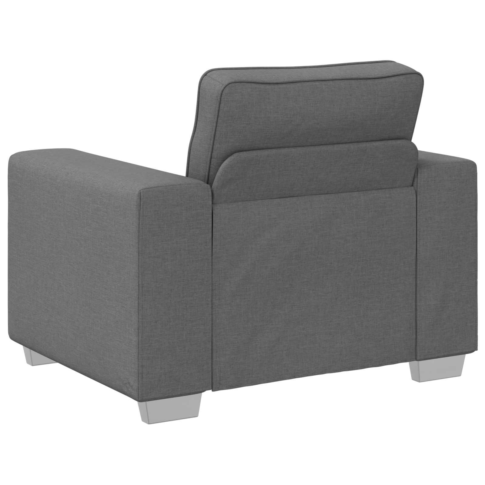Sofa 3 pcs Tamno siva 219 x 80 x 82 cm Platnasta tkanina