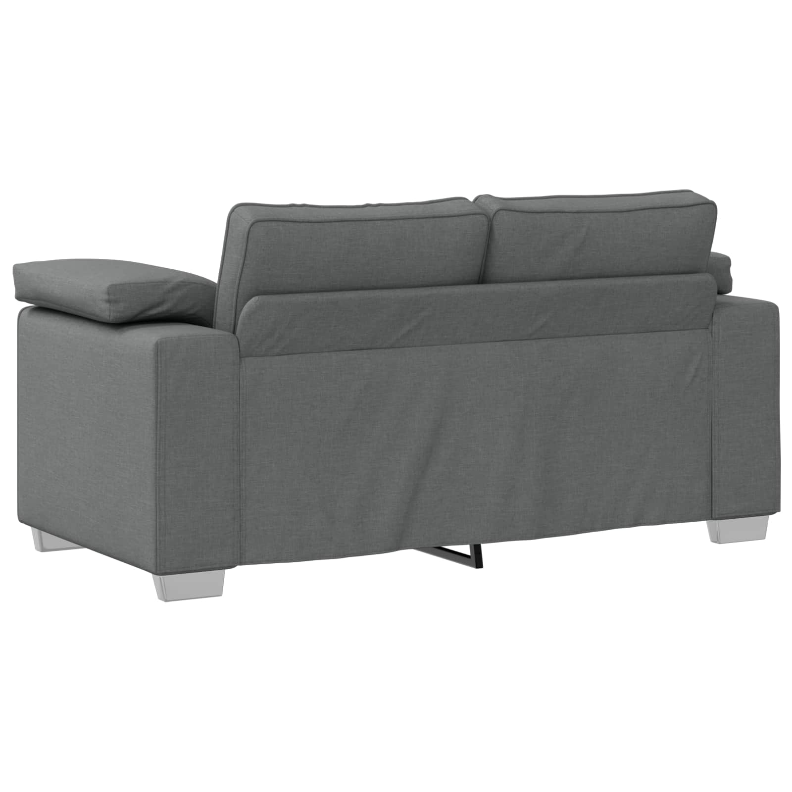 Sofa 3 pcs Tamno siva 219 x 80 x 82 cm Platnasta tkanina