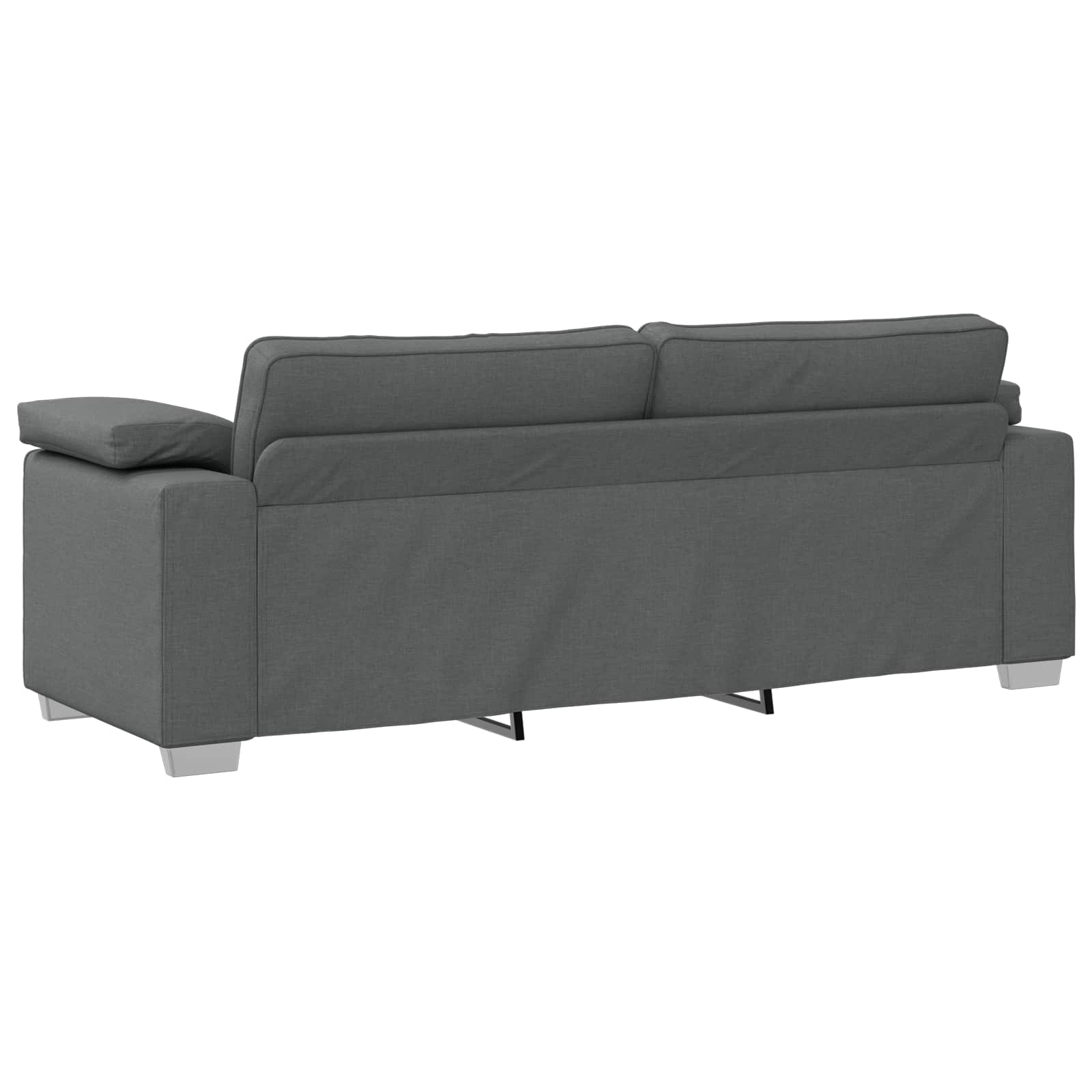 Sofa 3 pcs Tamno siva 219 x 80 x 82 cm Platnasta tkanina