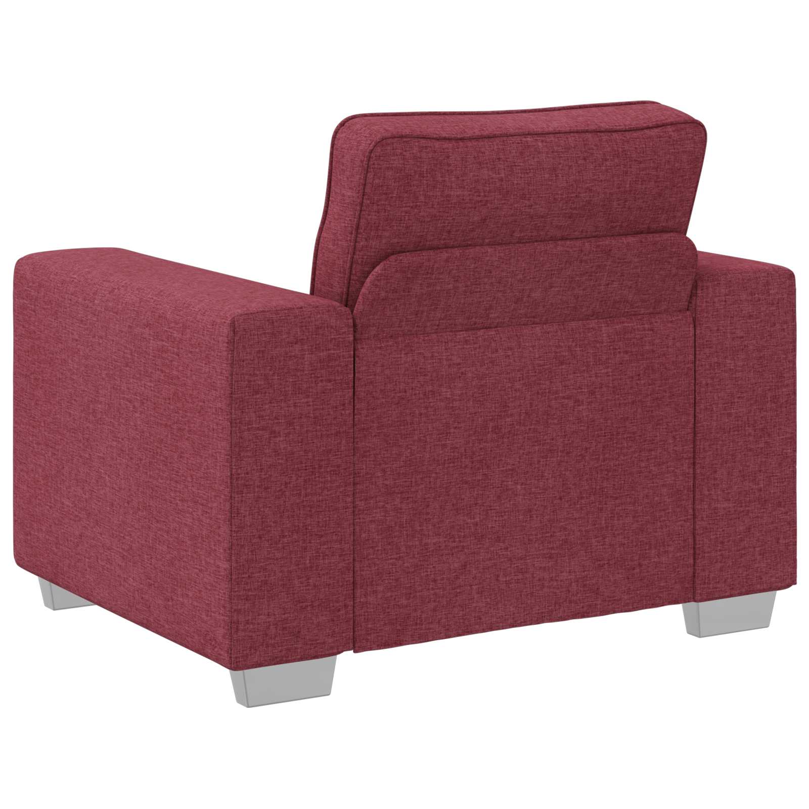 Sofa 3 pcs Vjetrovita Crvena 219 x 80 x 82 cm Platnasta tkanina