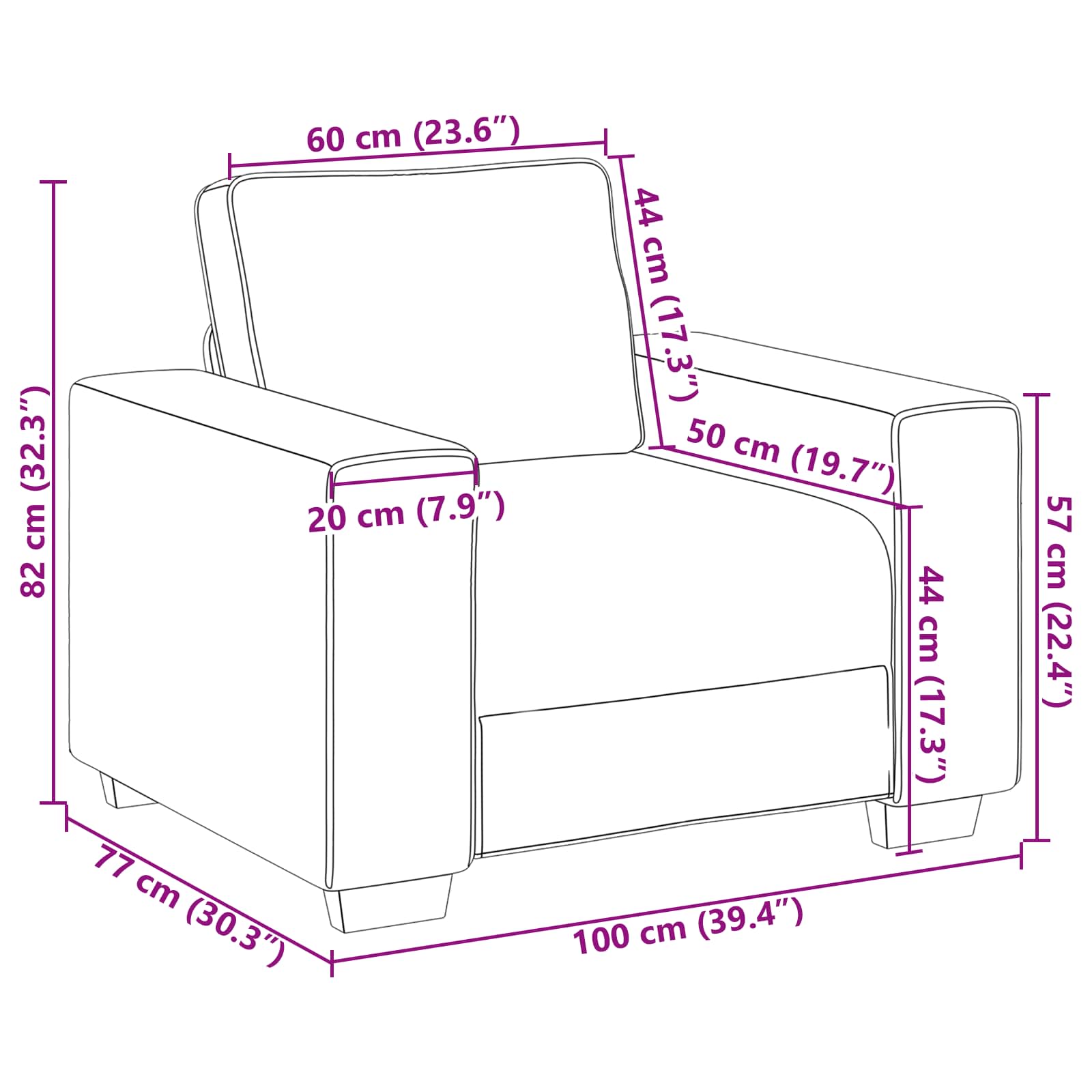 Sofa 3 pcs Vjetrovita Crvena 219 x 80 x 82 cm Platnasta tkanina