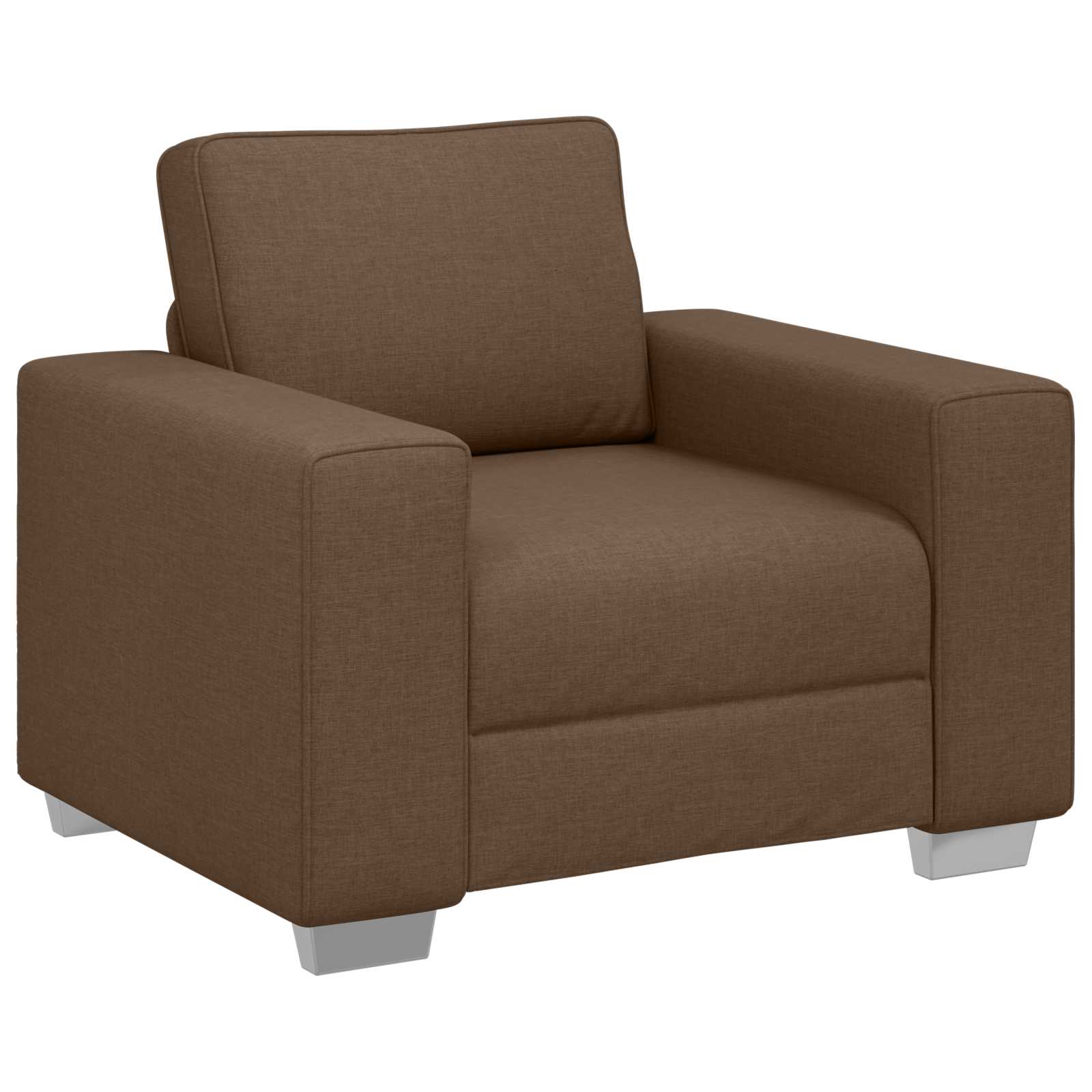 Sofa 3 pcs Smeđa 219 x 80 x 82 cm Platnasta tkanina