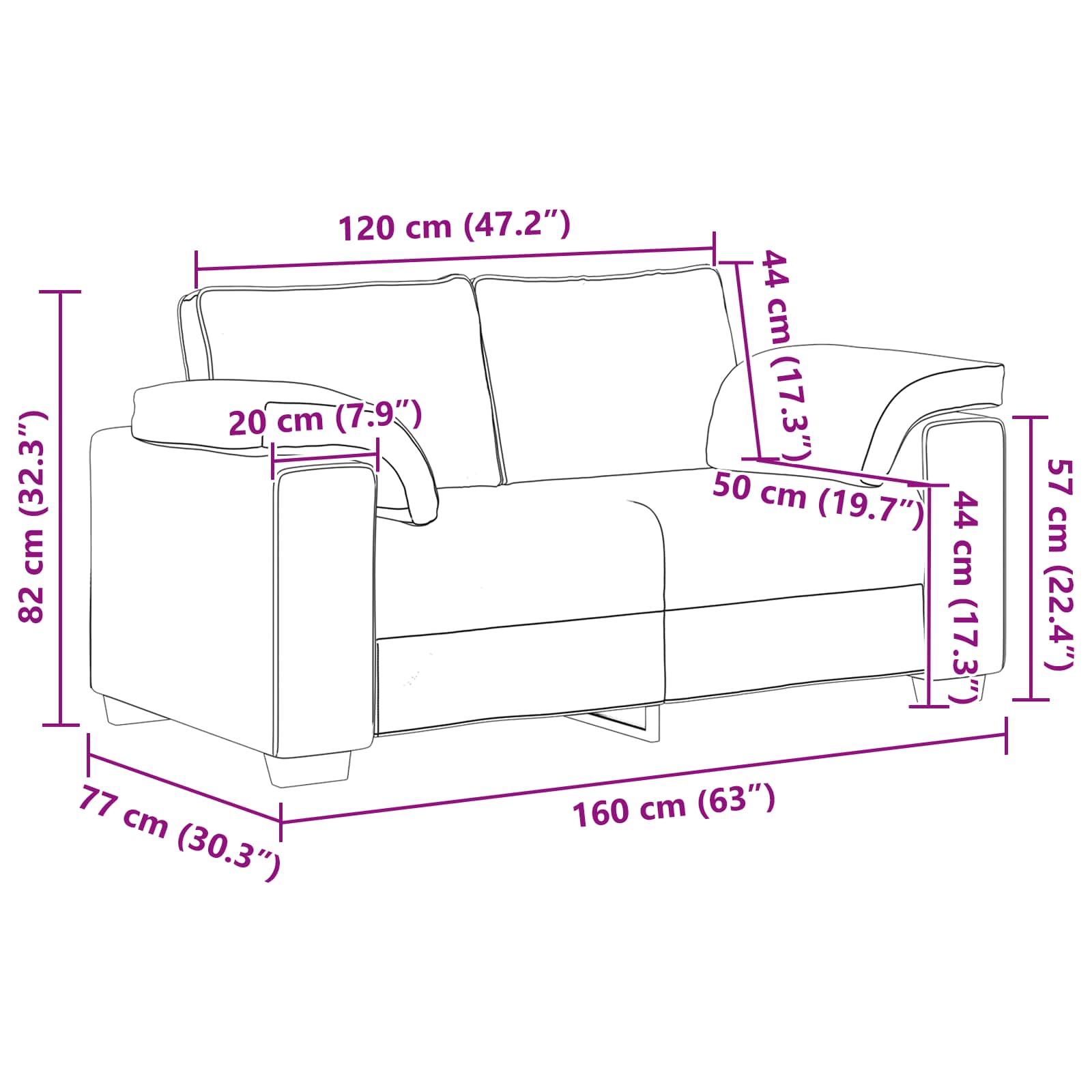 Sofa 3 pcs Tamnozelena 219 x 80 x 82 cm Platnasta tkanina