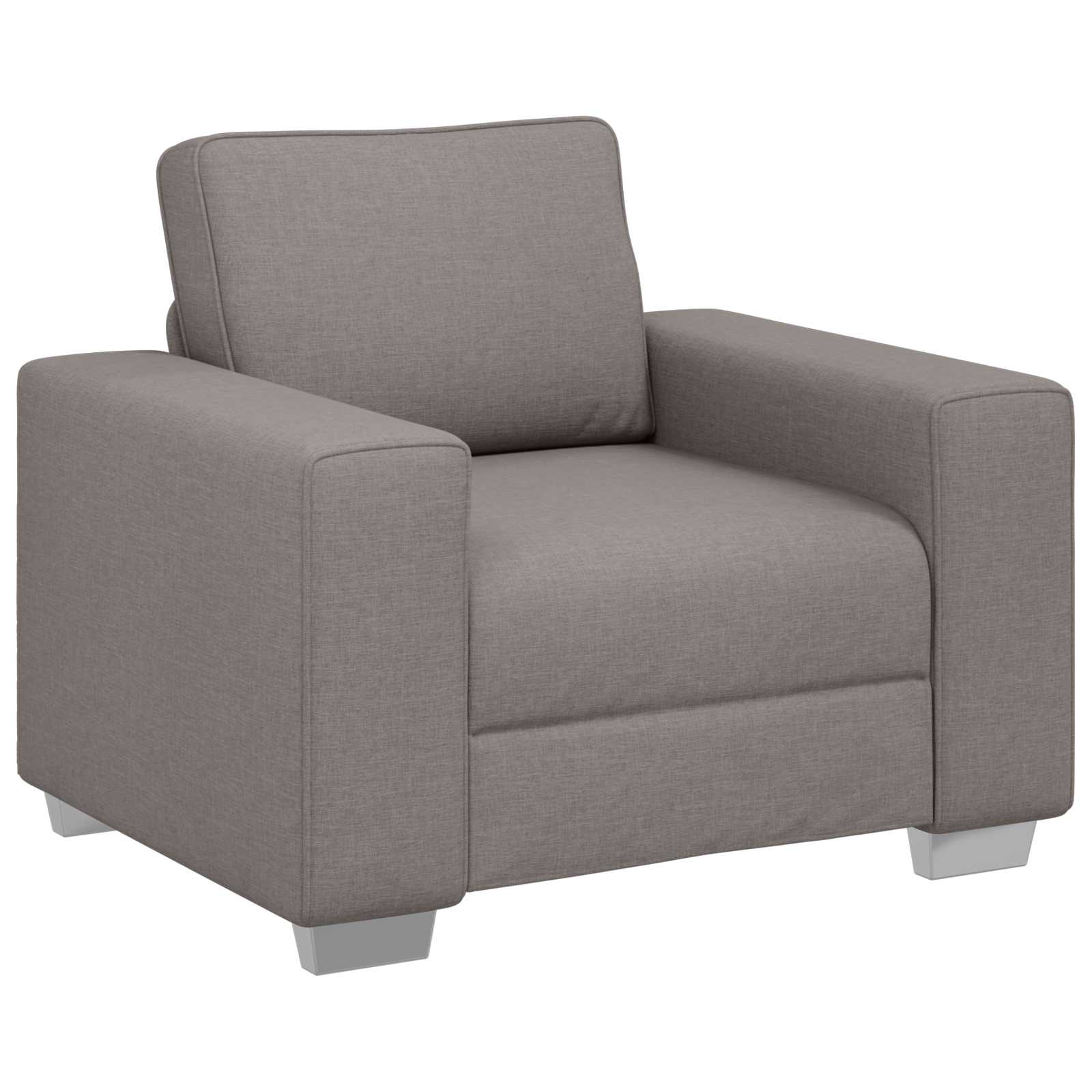 Sofa 3 pcs Sivo-smeđa 219 x 80 x 82 cm Platnasta tkanina