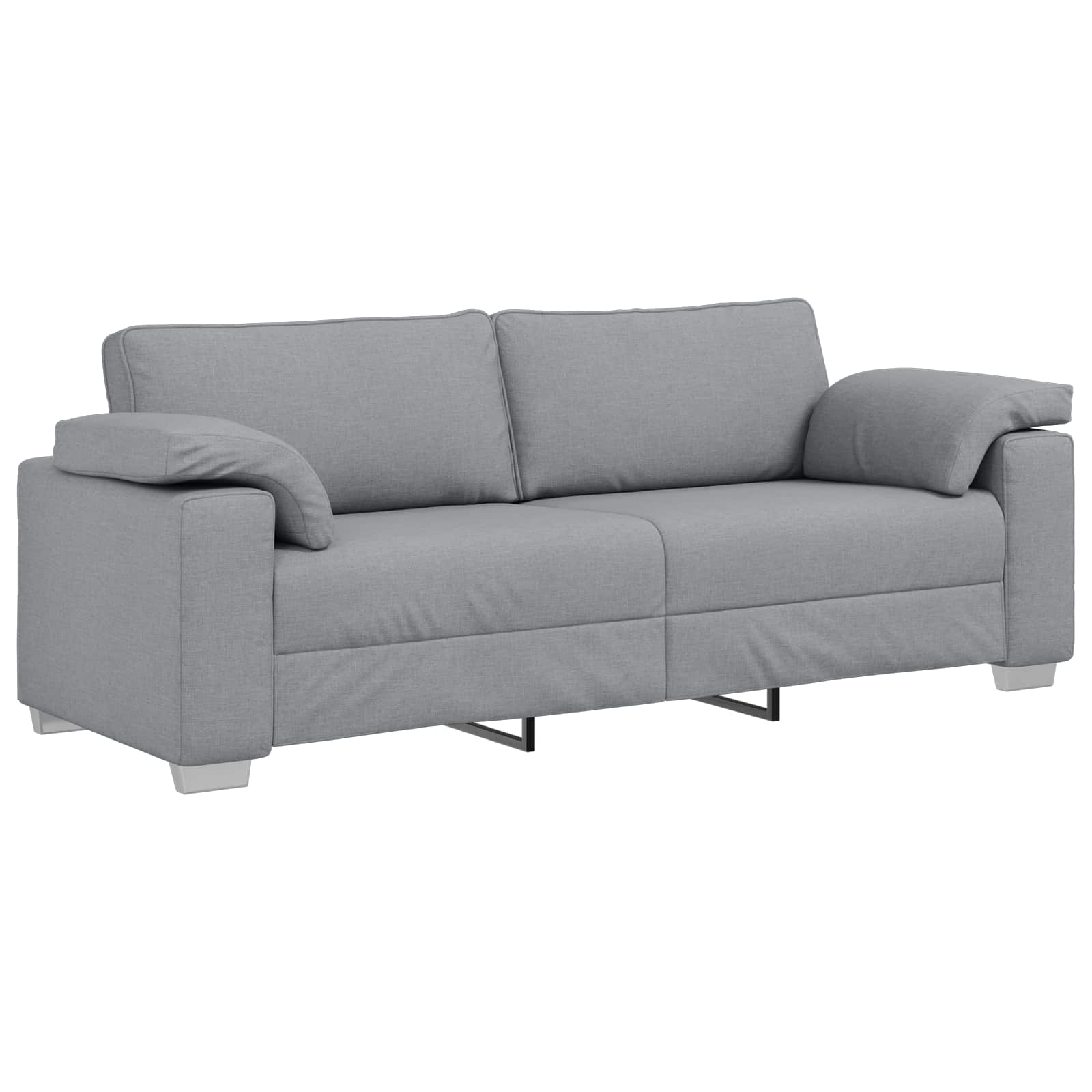 Sofa 2 pcs Svijetlo siva 219 x 80 x 82 cm tkanina