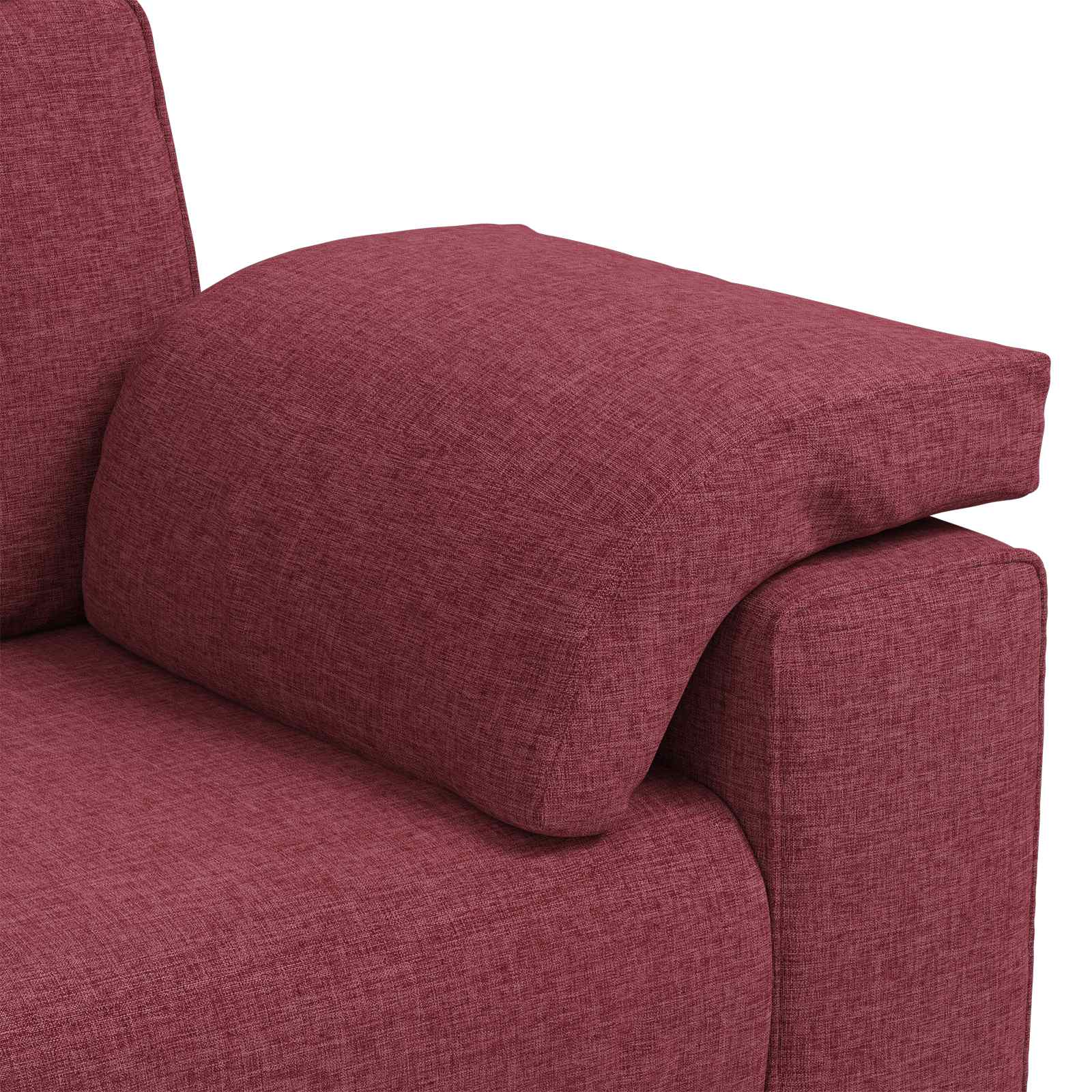 Sofa 2 pcs Vinska crvena 219 x 80 x 82 cm tkanina