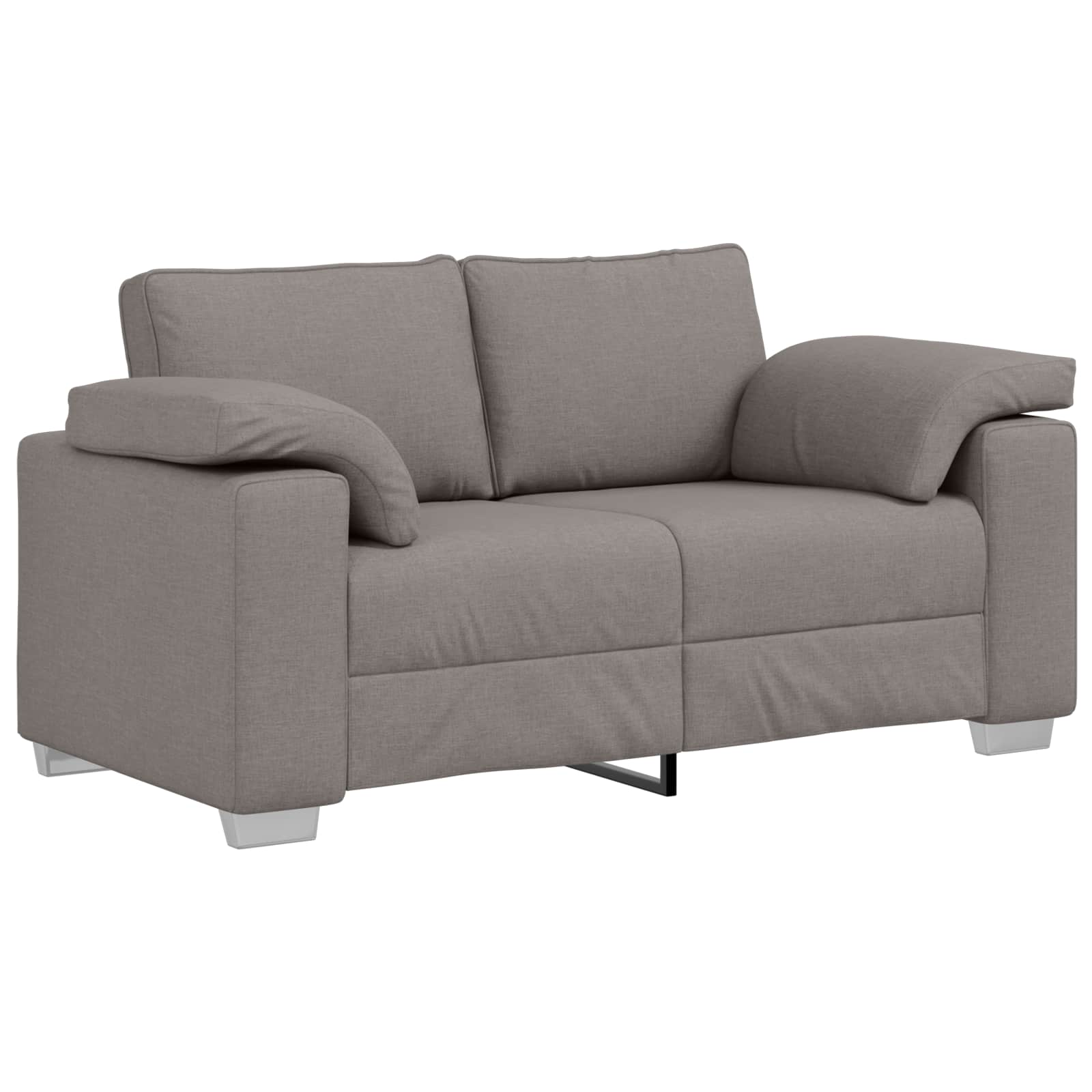 Sofa 2 pcs Sivo-smeđa 219 x 80 x 82 cm tkanina