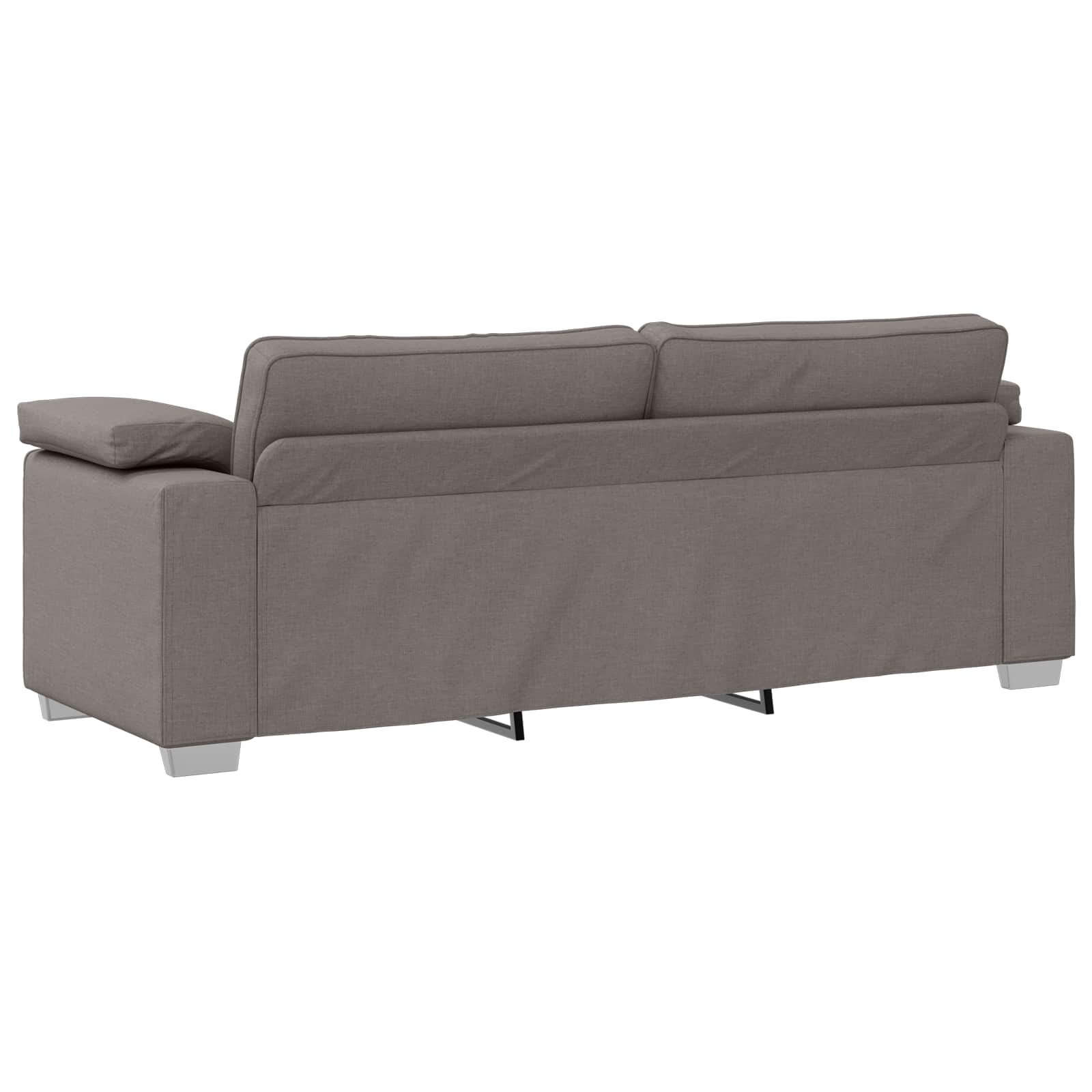 Sofa 2 pcs Sivo-smeđa 219 x 80 x 82 cm tkanina