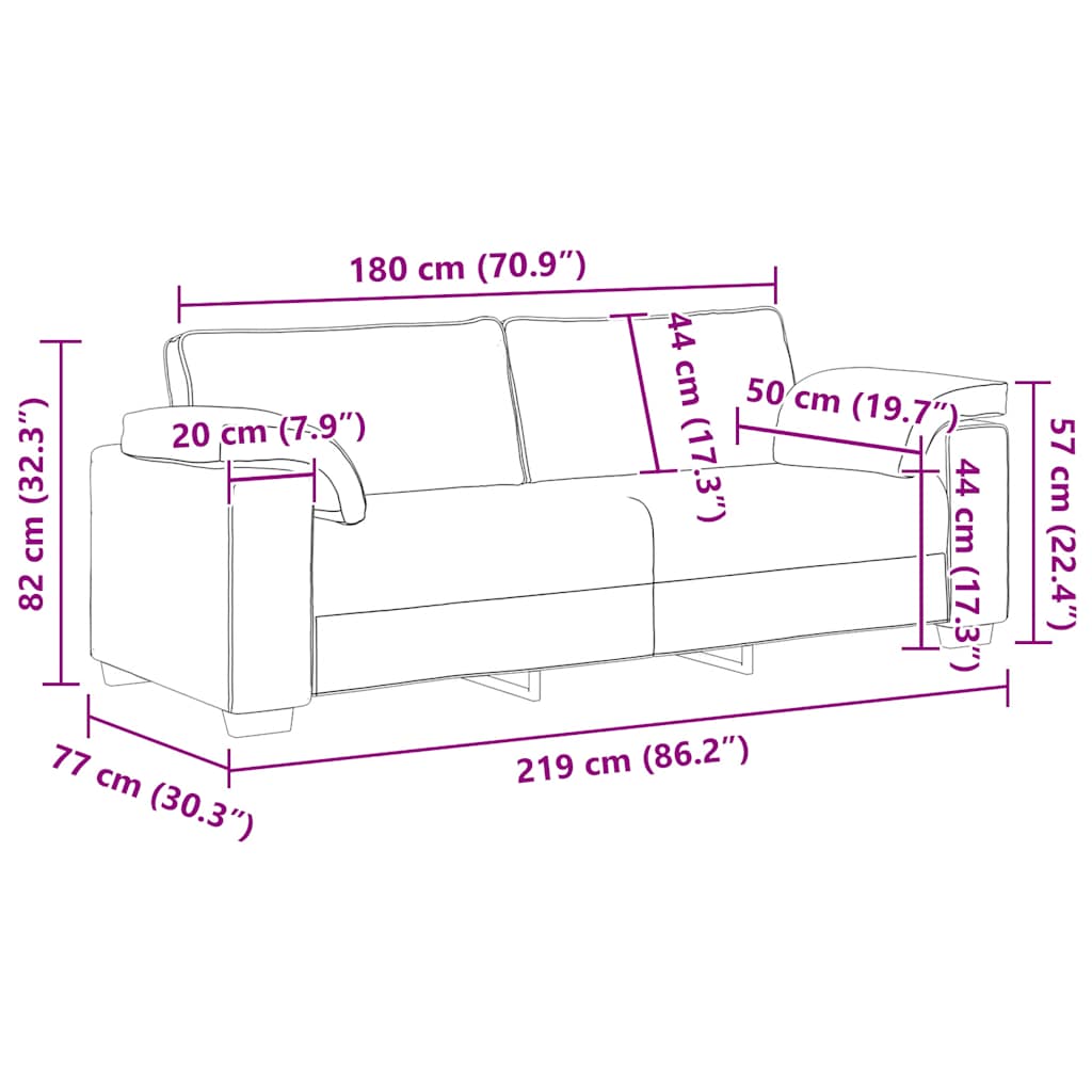 Dvodijelni set sofa s jastucima, vinsko crveni baršun