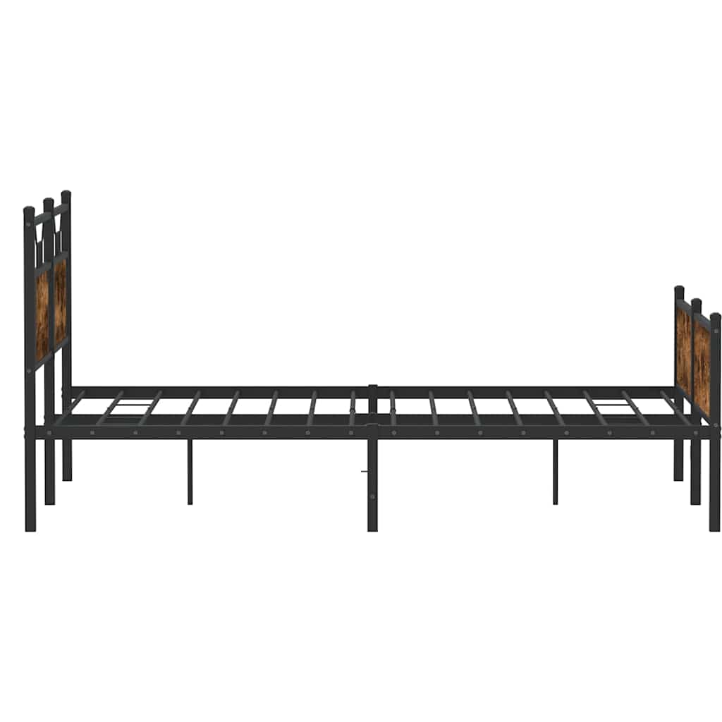 Okvir kreveta bez madraca boja hrasta 150 x 200 cm drveni