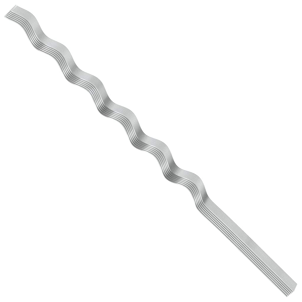 Podrška za biljke 50 pcs Srebrno 150 x 0,6 x 0,6 cm Čelik