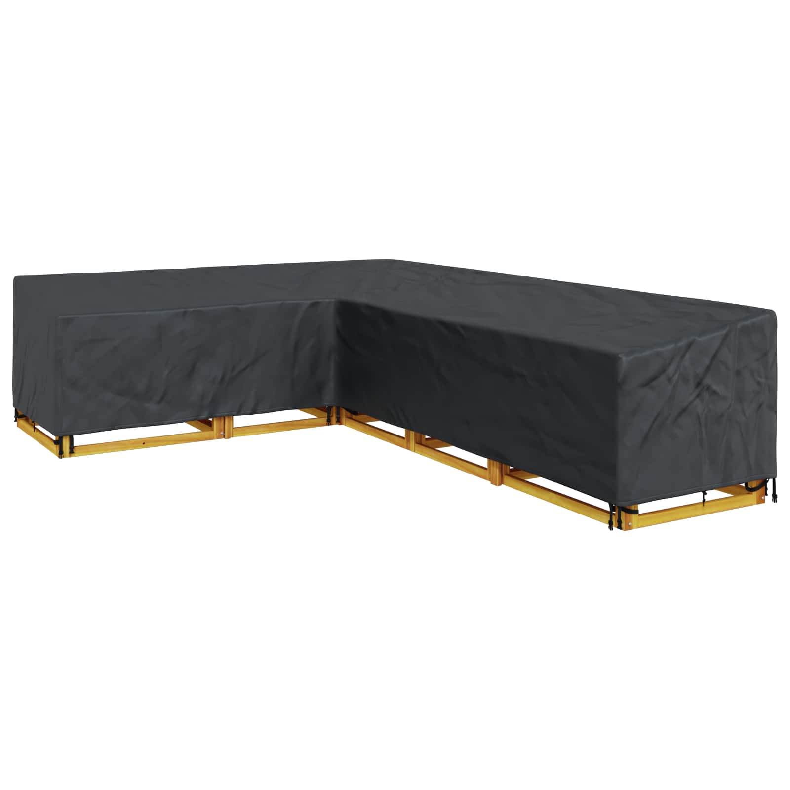 Pokrov za namještaj Crna 330 x 255 x 80 cm 210D Oxford tkanina