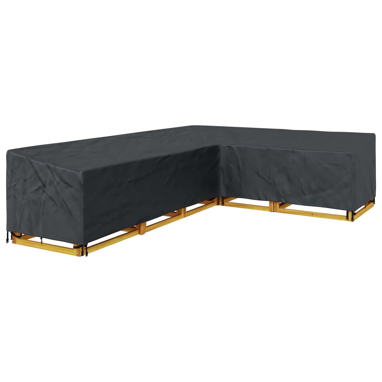 Pokrov za namještaj Crna 355 x 275 x 80 cm 210D Oxford tkanina