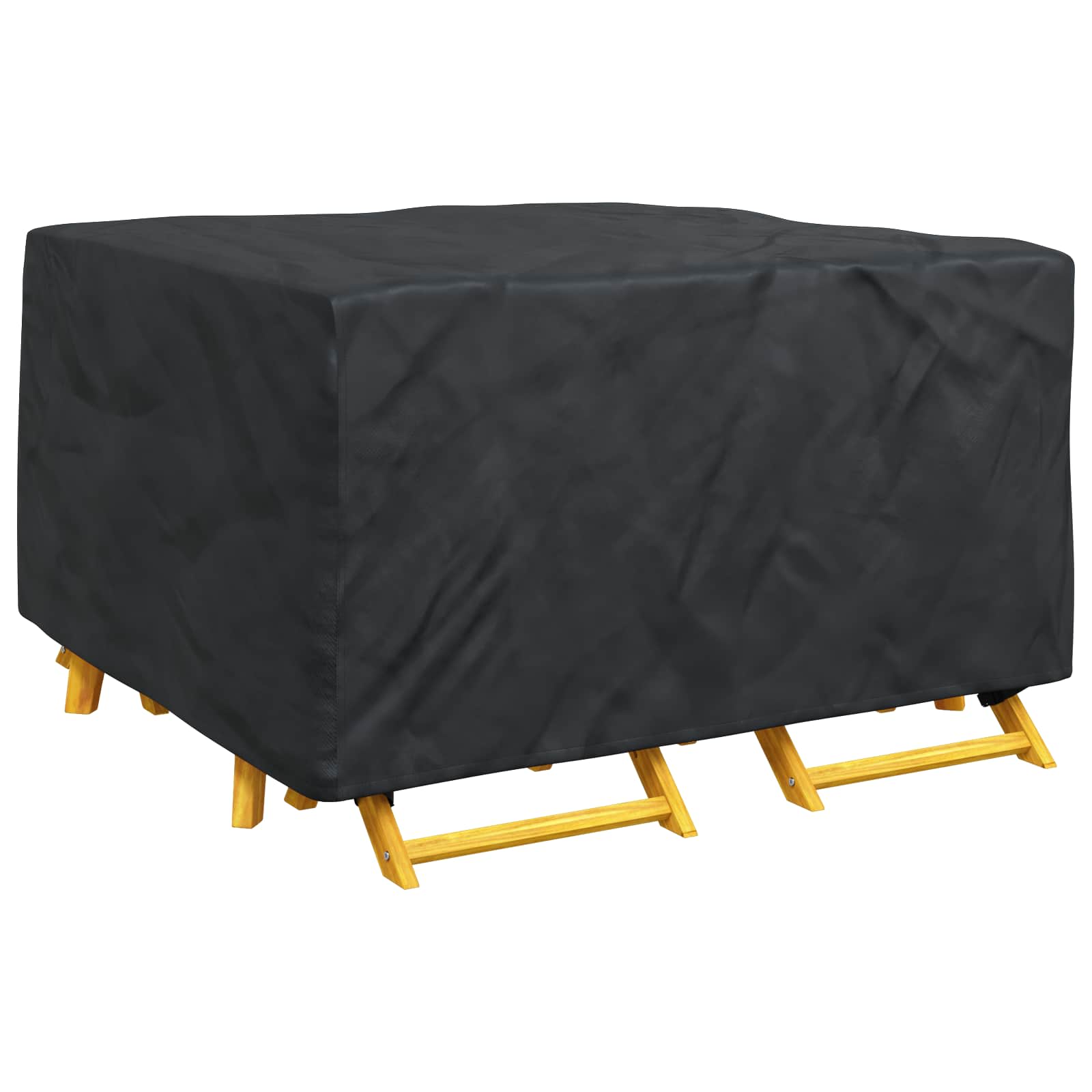Pokrov za namještaj Jednobojno Crna 150 x 150 x 75 cm 420D