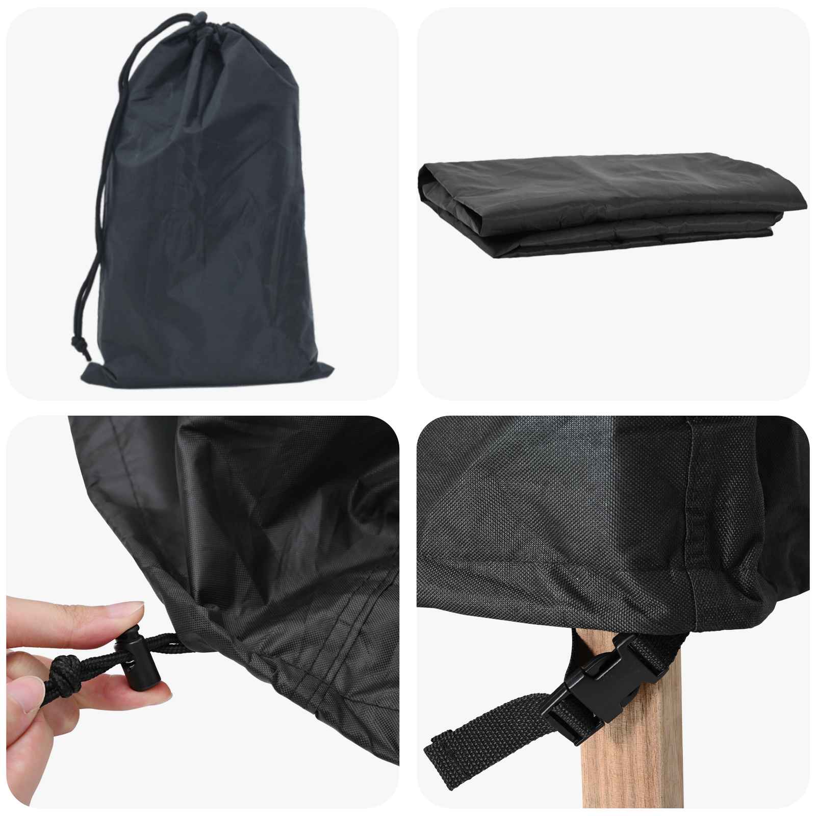 Pokrov za namještaj Jednobojno Crna 200 x 150 x 85 cm 210D