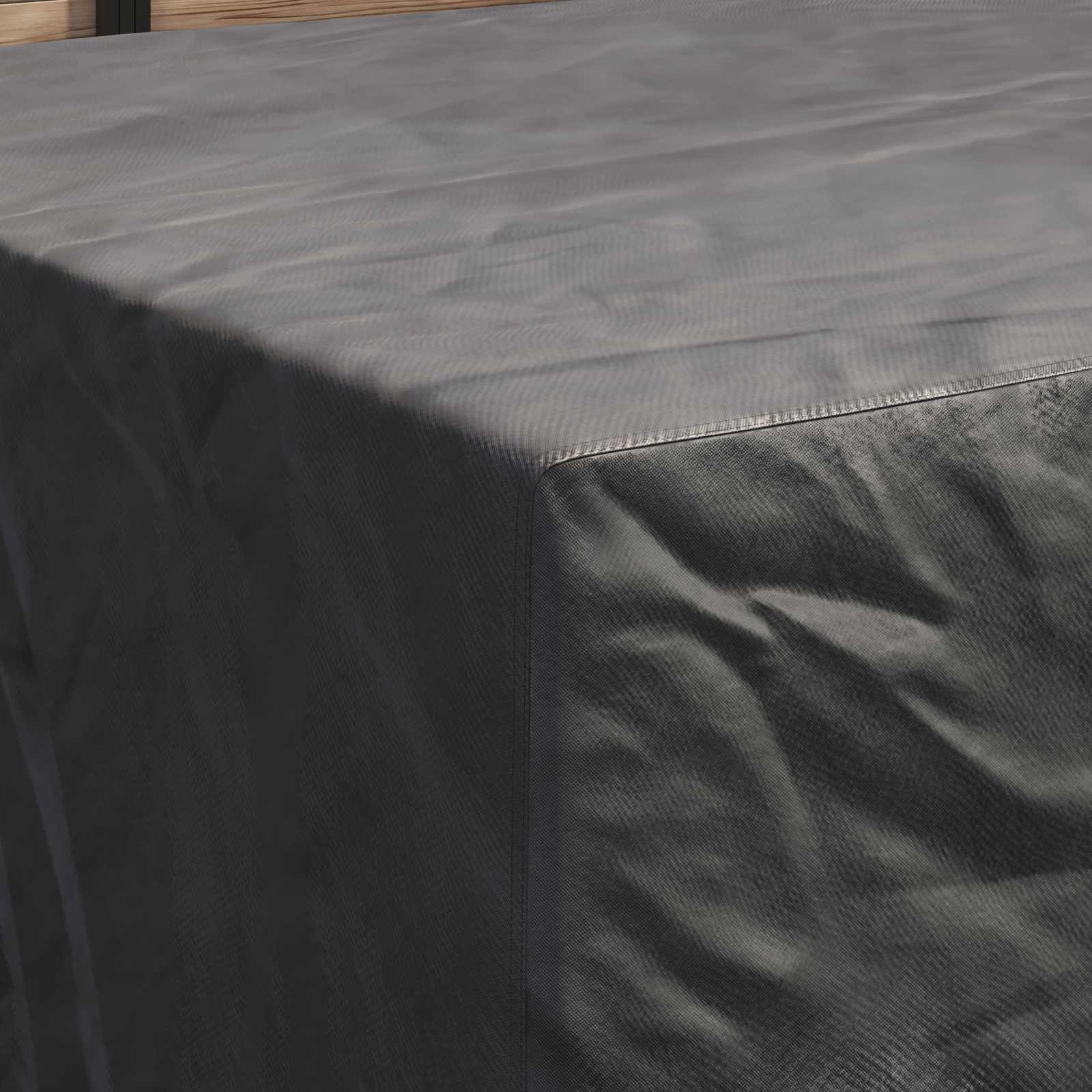 Pokrov za namještaj Jednobojno Crna 250 x 210 x 90 cm 210D